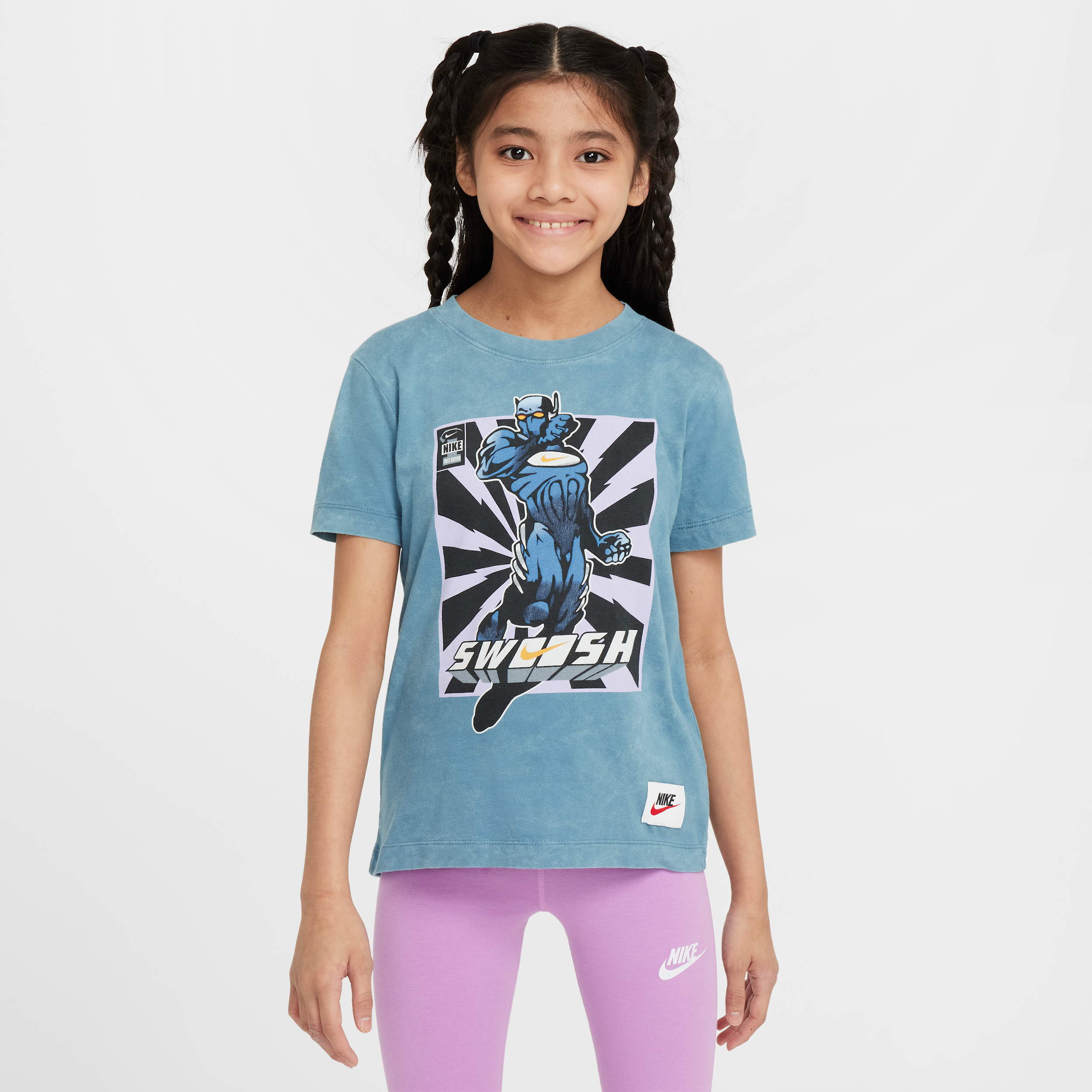 Nike Sportswear Big Kids' T-shirt In Blue
