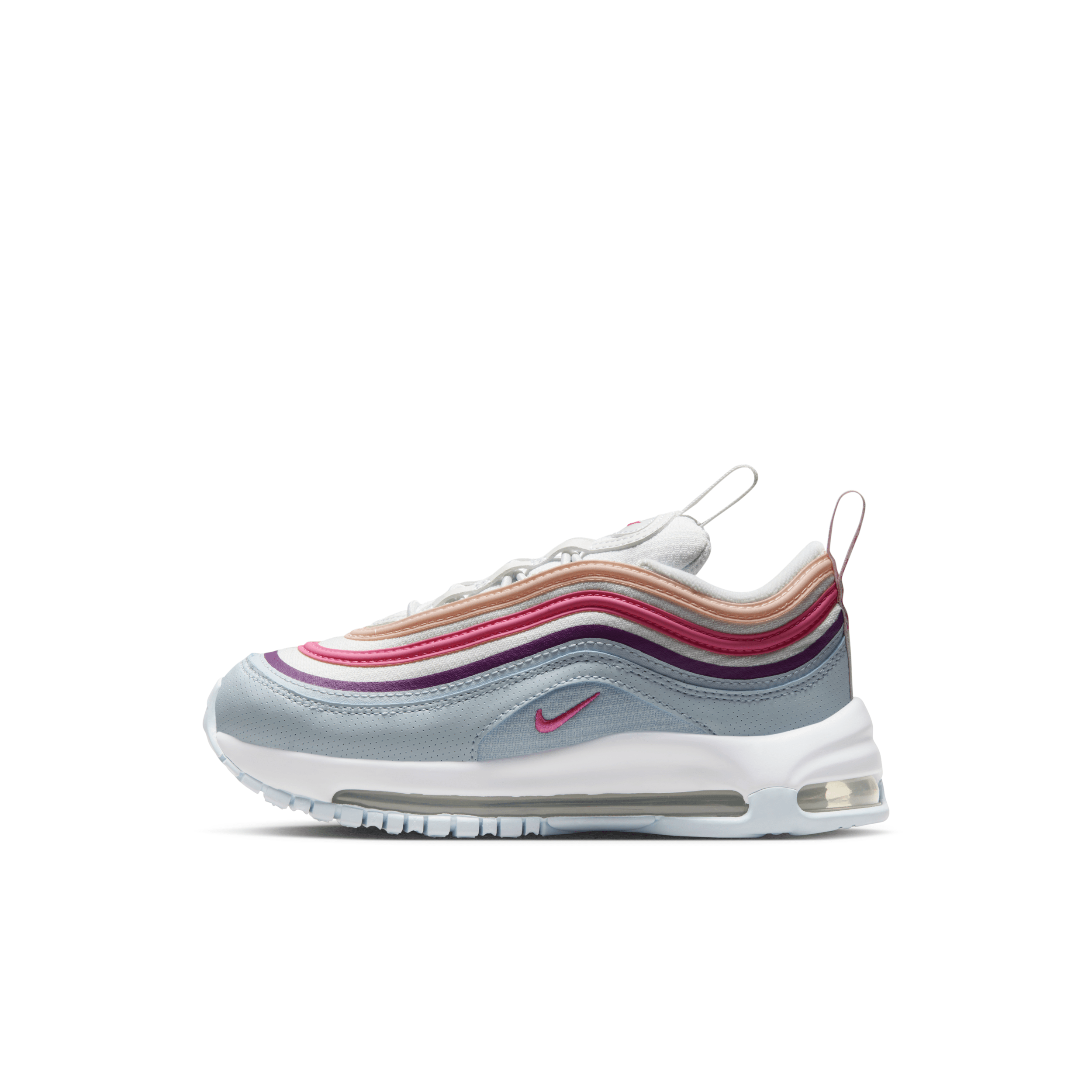 Shop Nike Air Max 97 Little Kids' Shoes In White