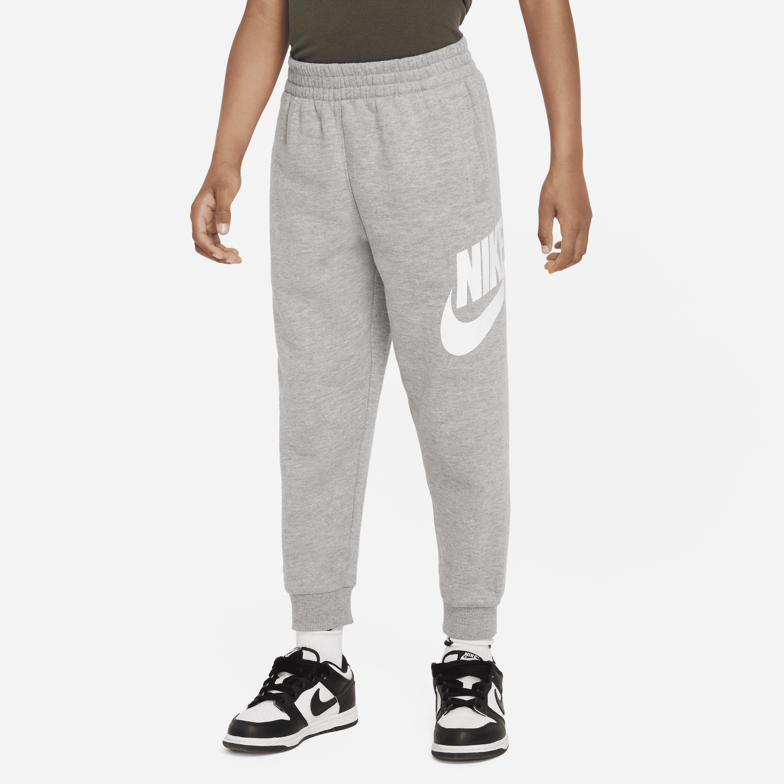 Nike Sportswear Club Fleece Little Kids' Jogger Pants in Grey | 86L098-042