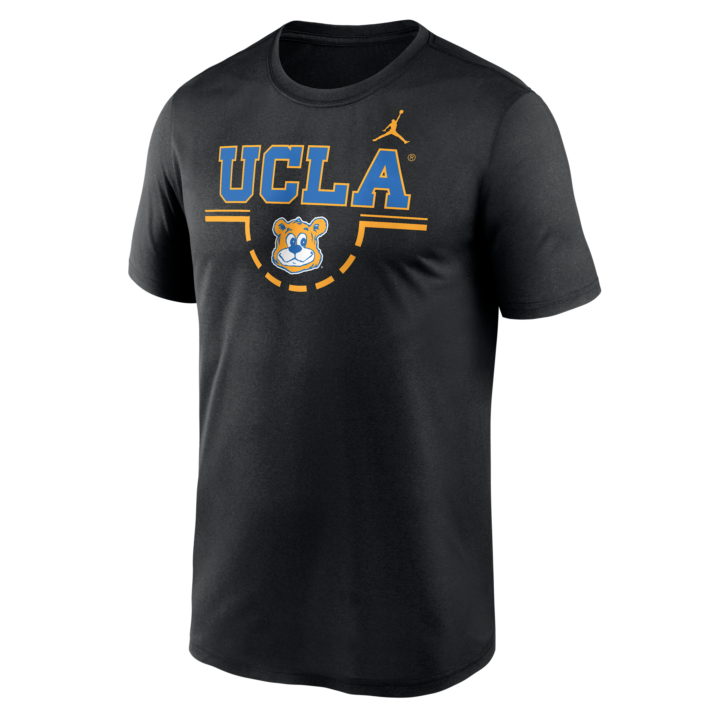 Nike Men's UCLA Courtside Jordan Brand Dri-FIT College T-Shirt in Black | 0JTI00AUCV-5DA