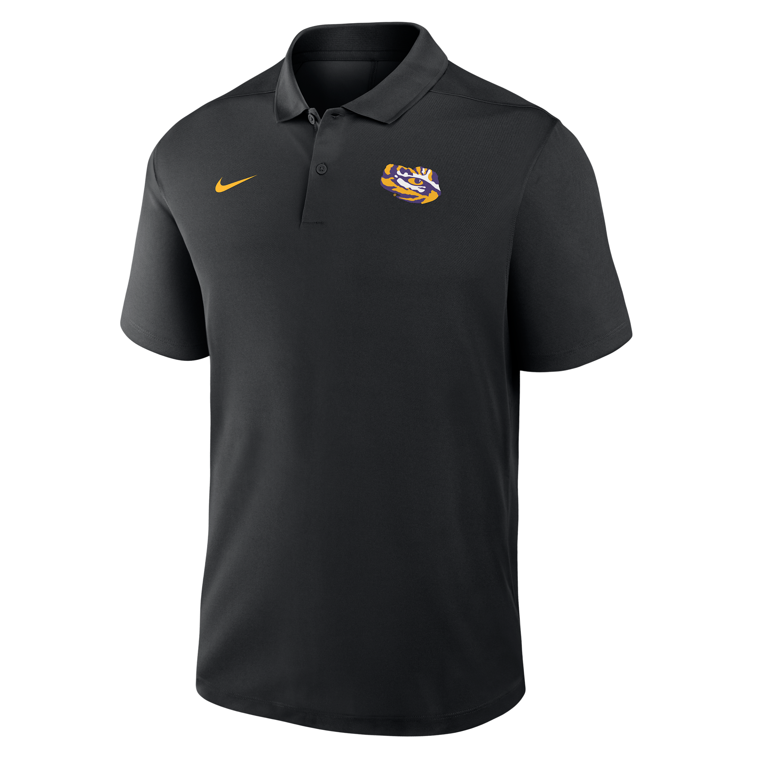 LSU Victory Nike Men's Dri-FIT College Polo in Black | 035800ALSN-R0T