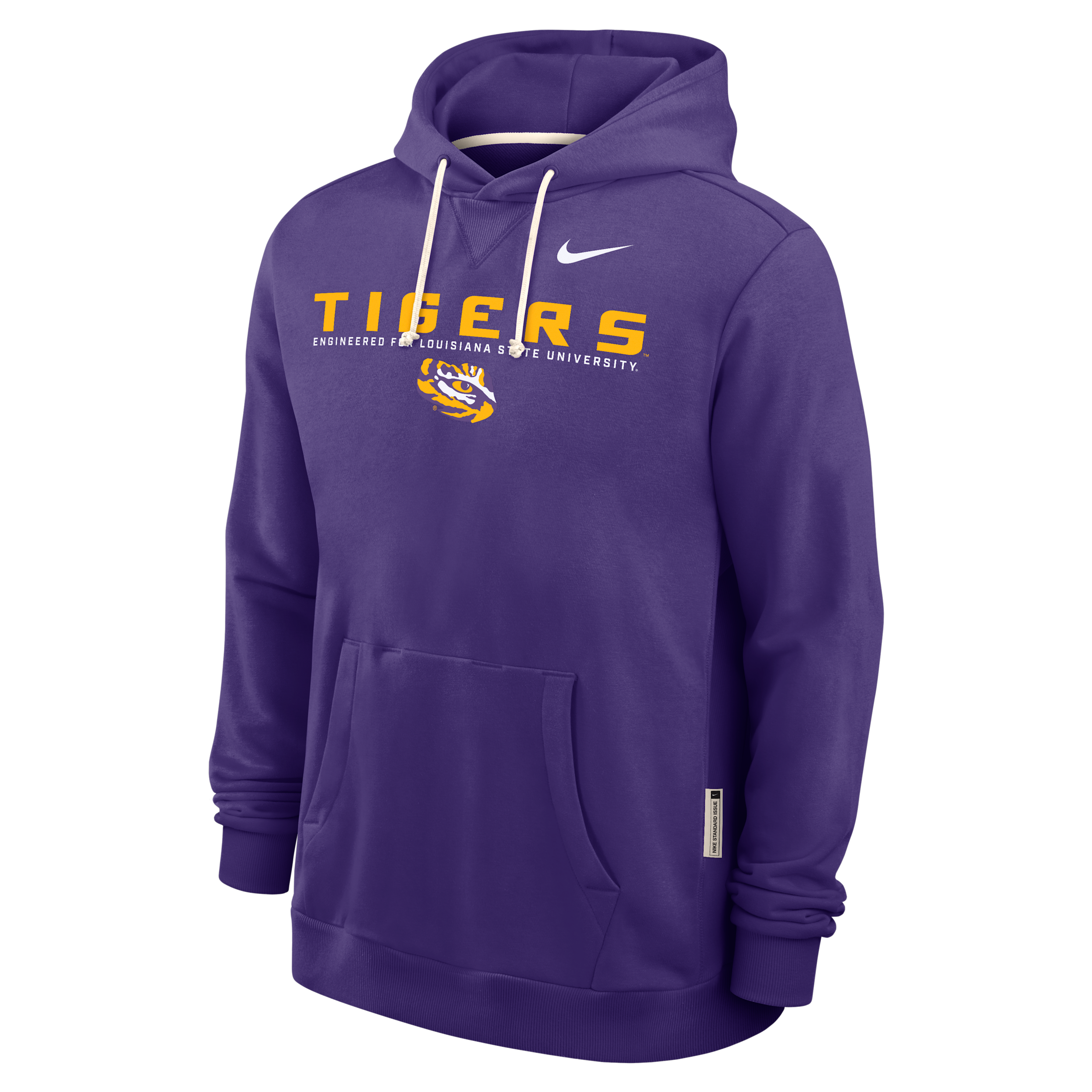 Nike Lsu Sideline  Men's Dri-fit College Pullover Hoodie In Purple