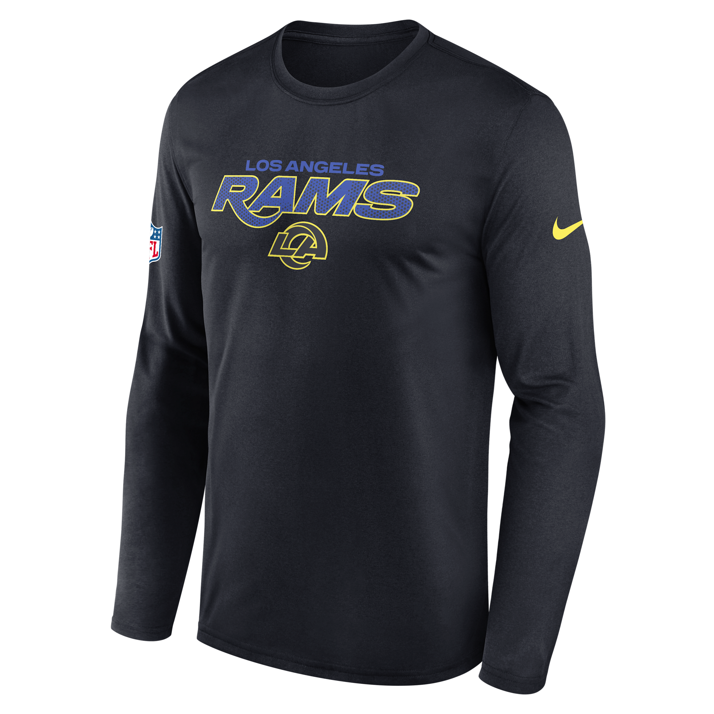 Los Angeles Rams Rivalries Collection Sideline Legend Nike Men's Dri-FIT NFL Long-Sleeve T-Shirt in Blue | 02TJ4FA9X-X5L