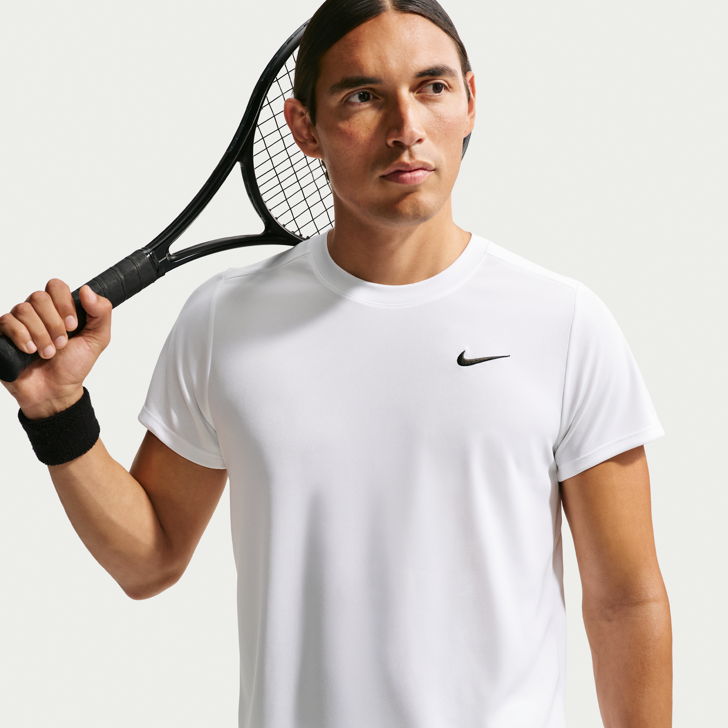 Nike Men's Court Victory Dri-FIT Tennis Top in White | FZ6921-100