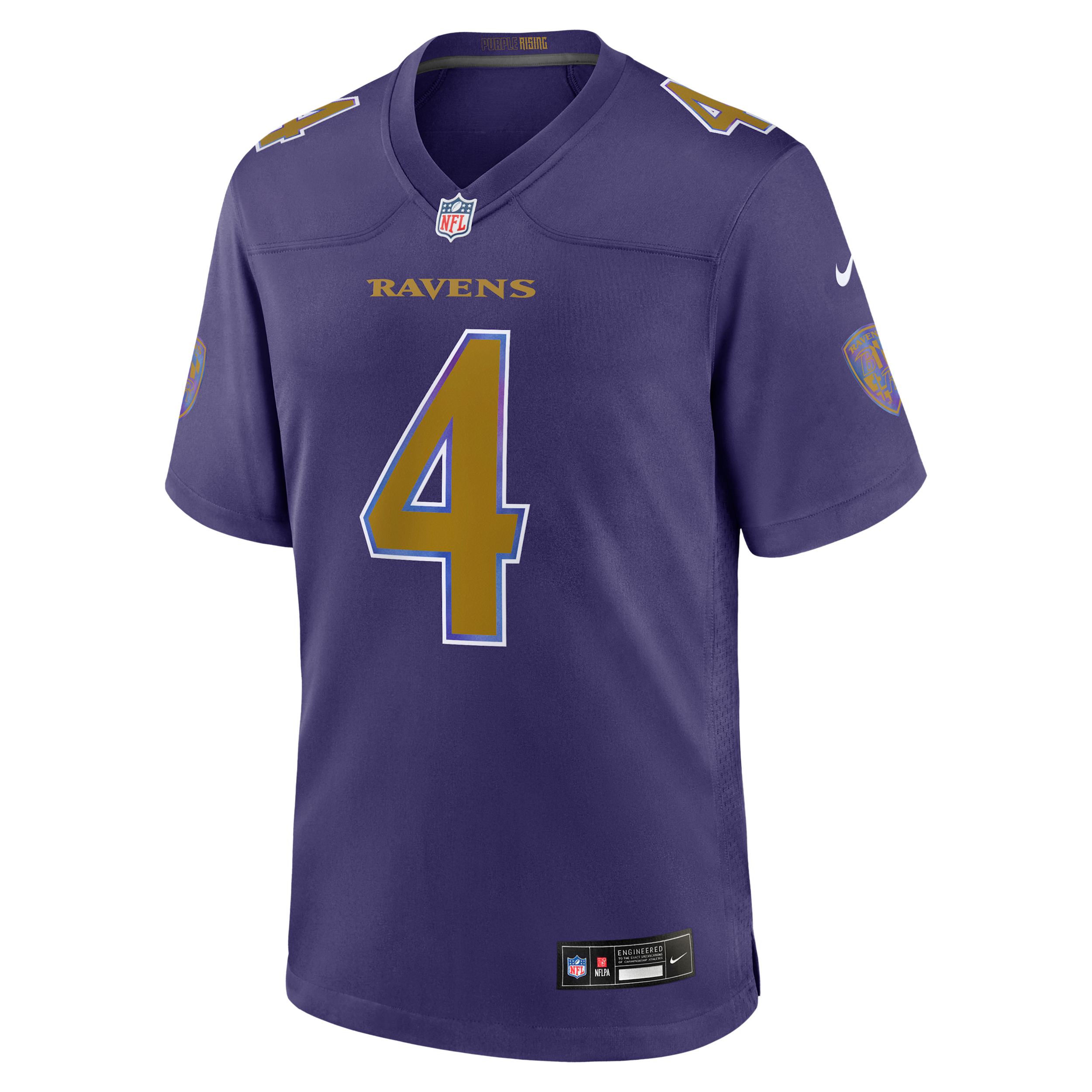 Zay Flowers Baltimore Ravens Nike Men's NFL Game Jersey in Purple | 67NM0FDI8GF-00P