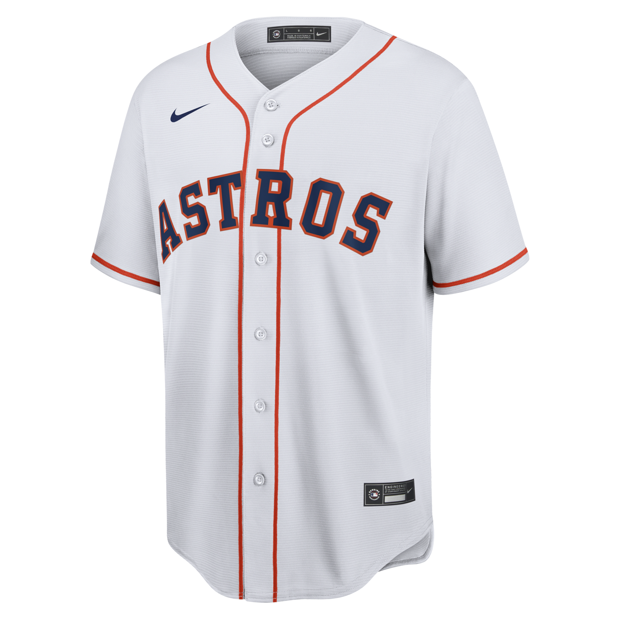 Nike Men's MLB Houston Astros (Yordan Alvarez) Replica Baseball Jersey in White | T770HUWHHU7-A44