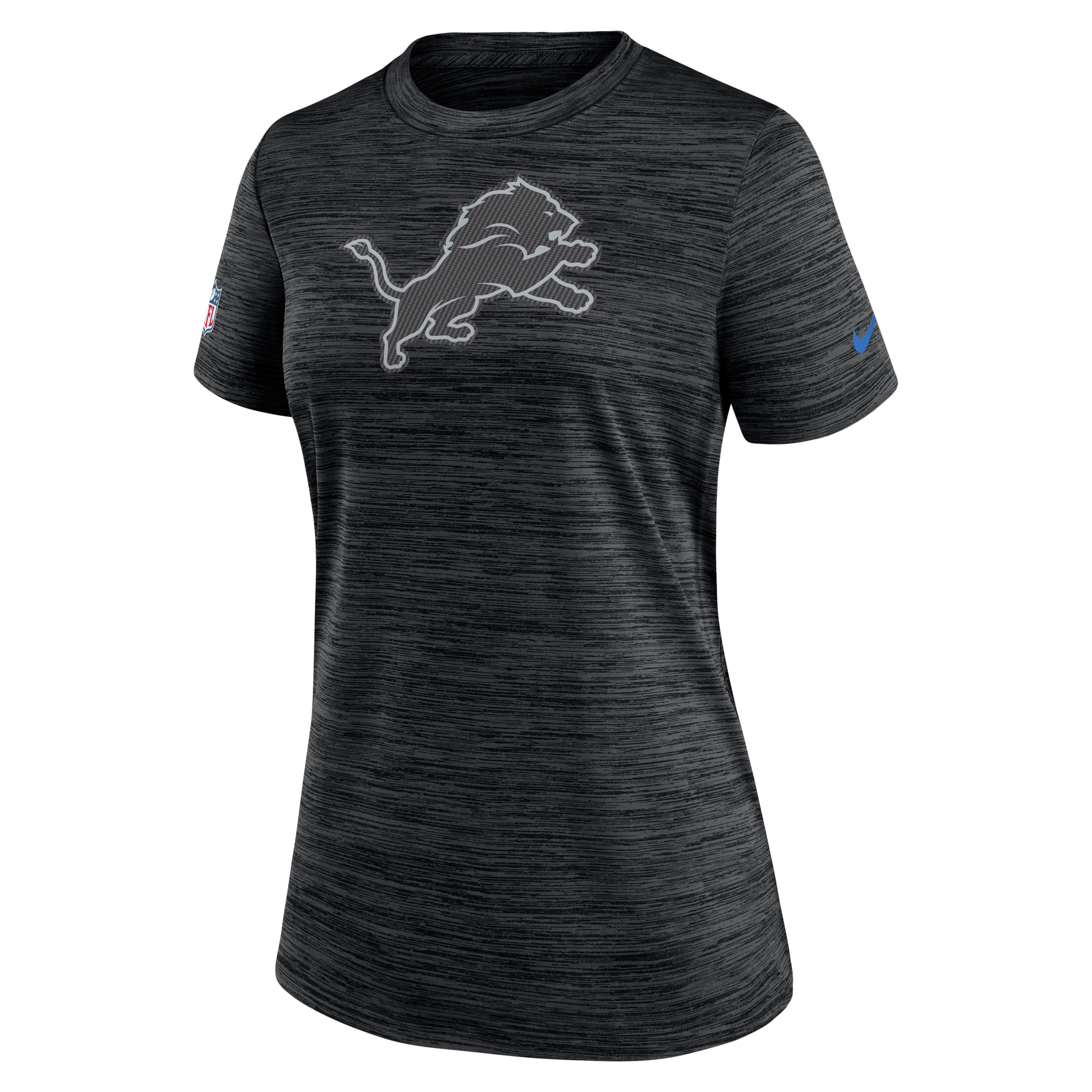 Detroit Lions Rivalries Collection Sideline Velocity Nike Women's Dri-FIT NFL T-Shirt in Black | 03EY00A9J-B3C