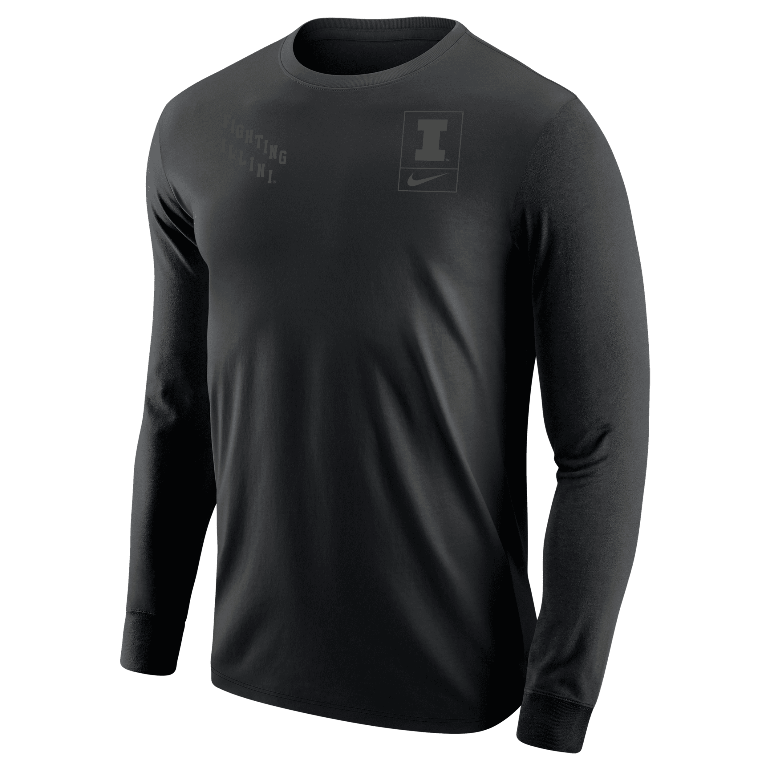Nike Illinois Olive Pack  Men's College Long-sleeve T-shirt In Black