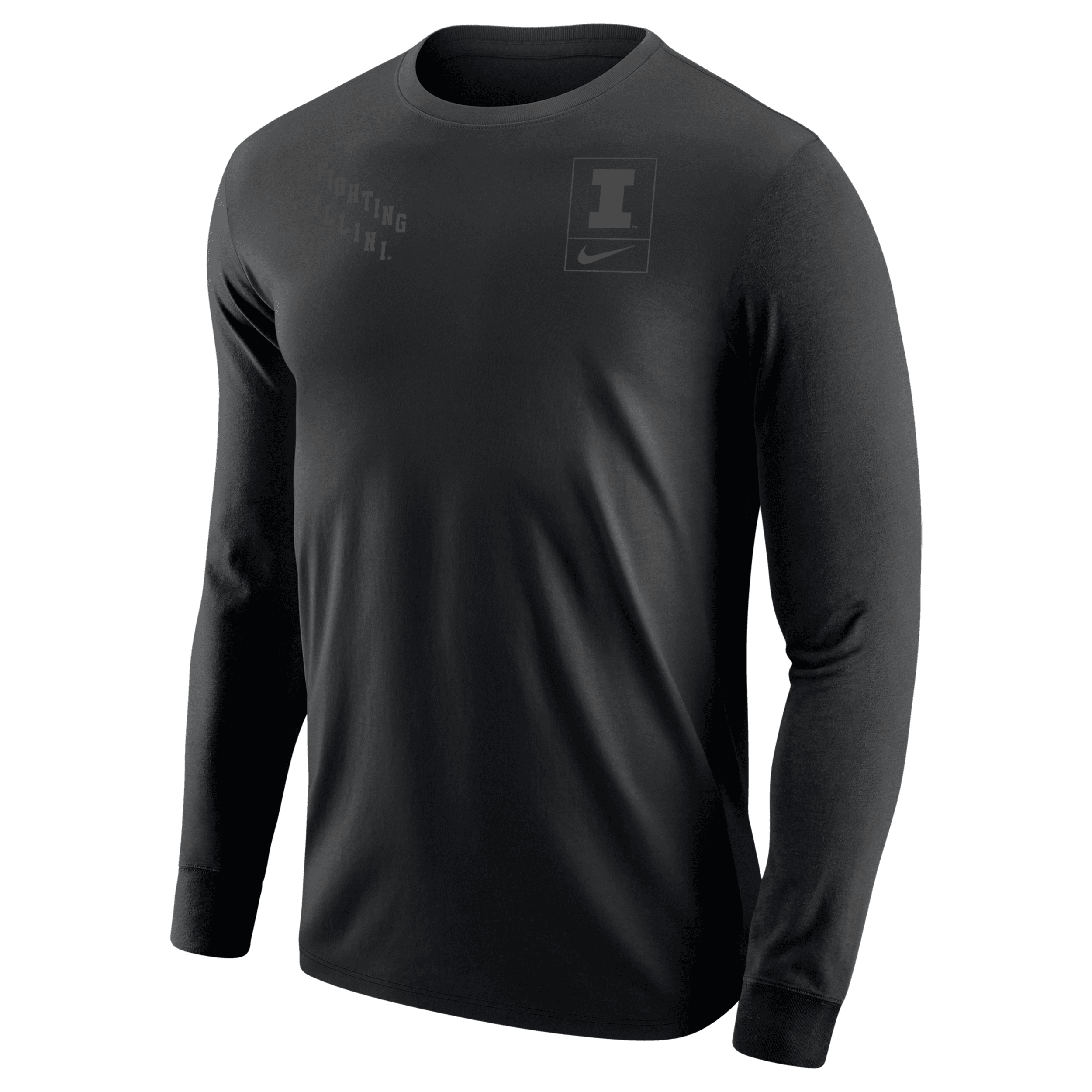 NIKE ILLINOIS OLIVE PACK MEN'S COLLEGE LONG-SLEEVE T-SHIRT 1013957693