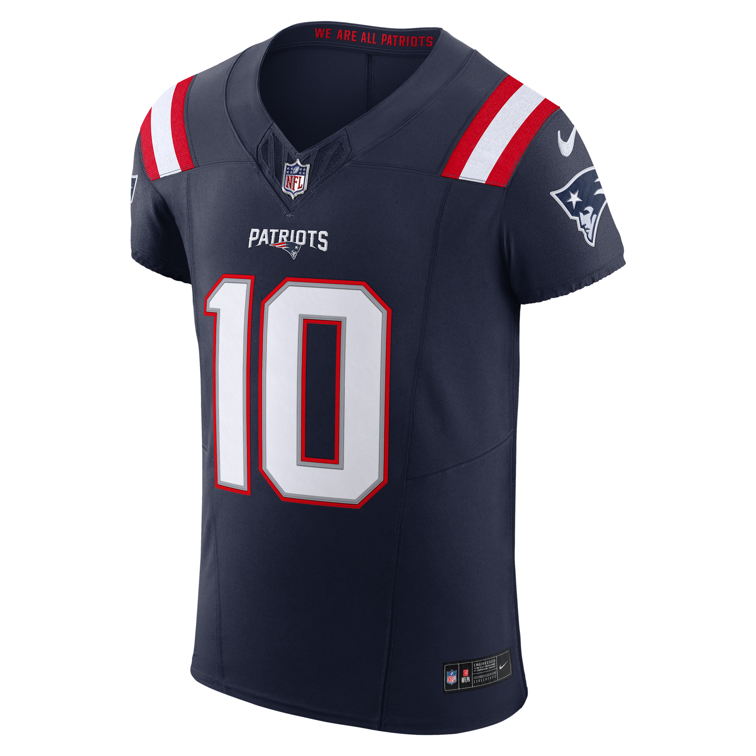 Drake Maye New England Patriots Nike Men's Dri-FIT NFL Elite Jersey in Blue | 58NMNPEH8KF-AWF