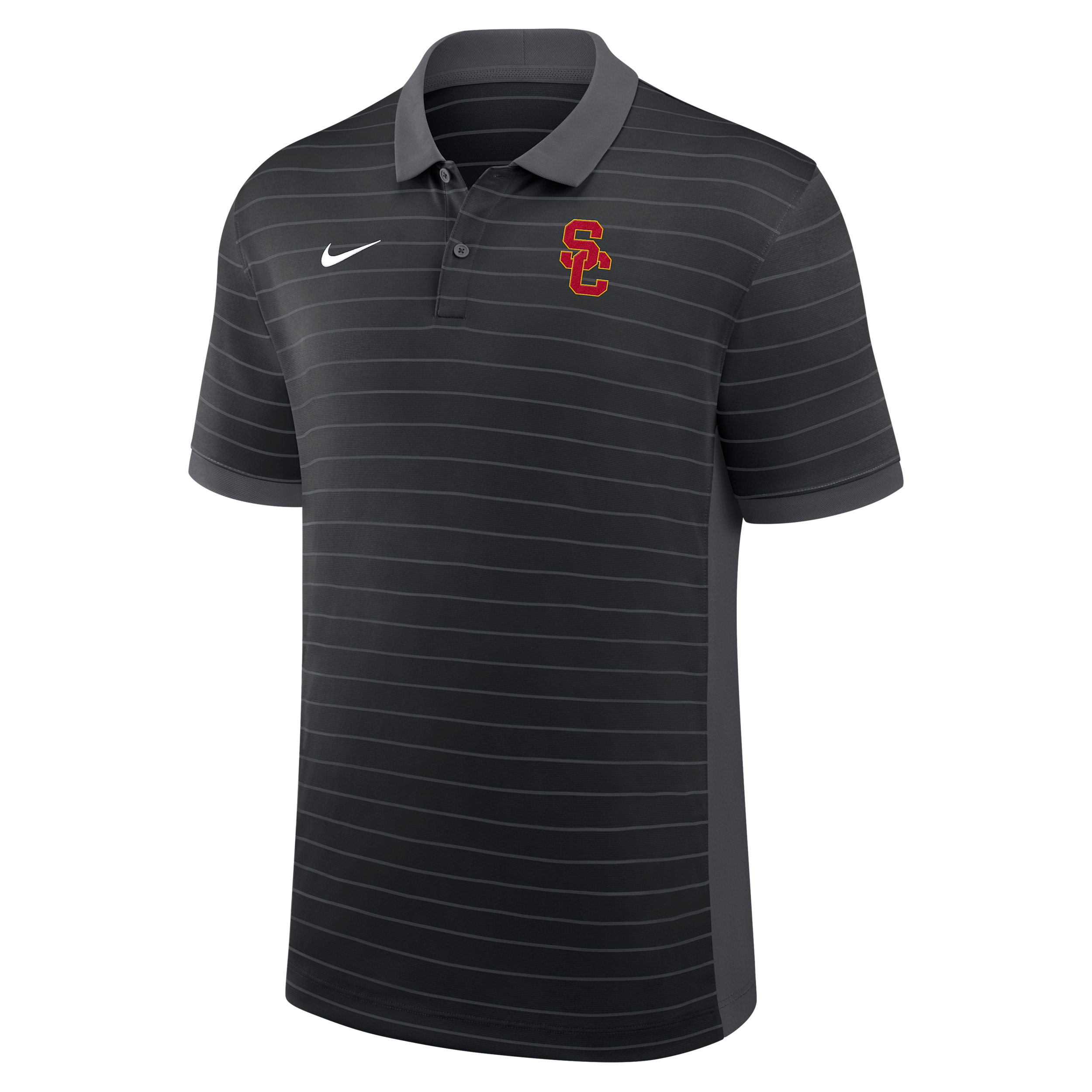 Nike Georgia Sideline Victory Stripe  Men's Dri-fit College Polo In Black