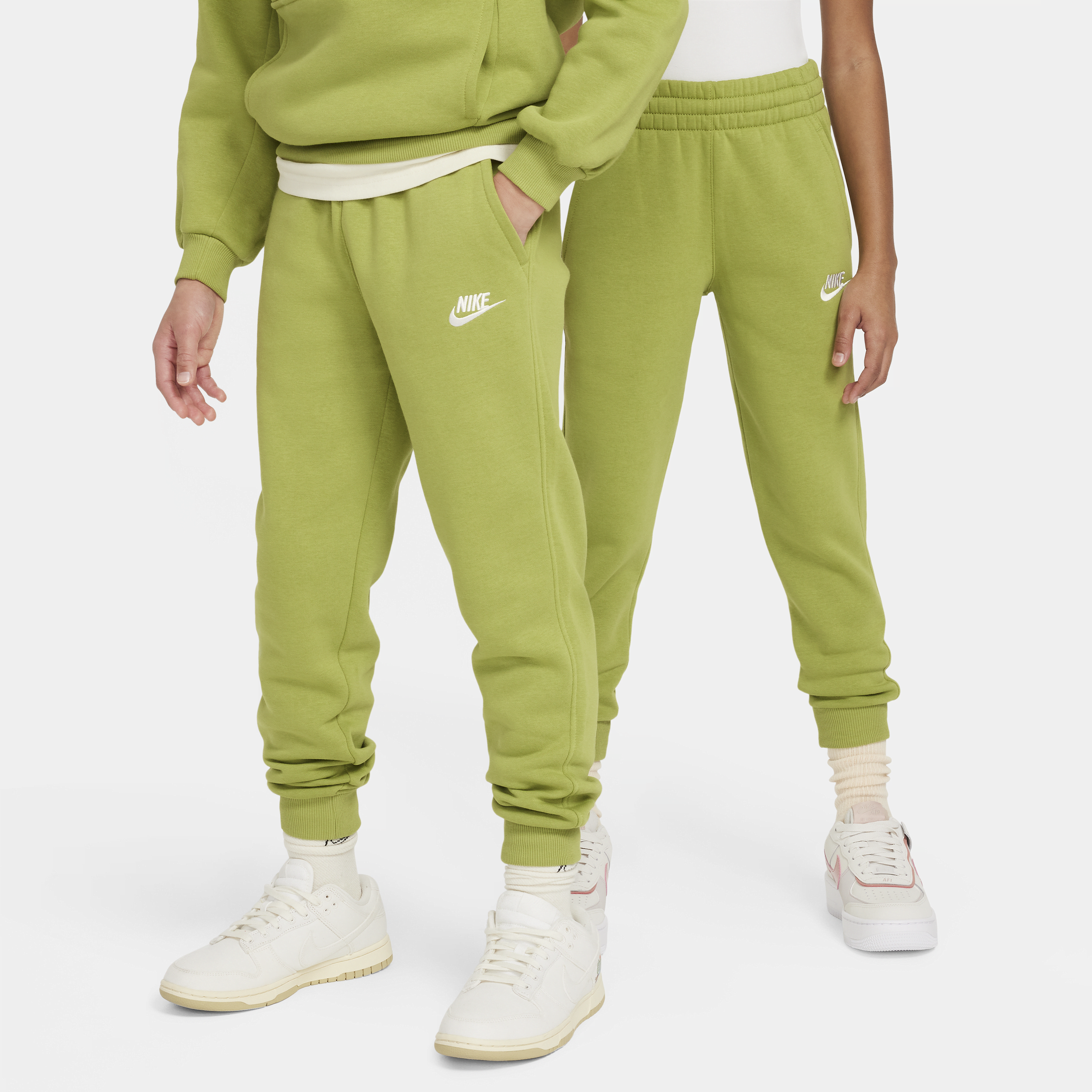 Shop Nike Sportswear Club Fleece Big Kids' Jogger Pants In Green