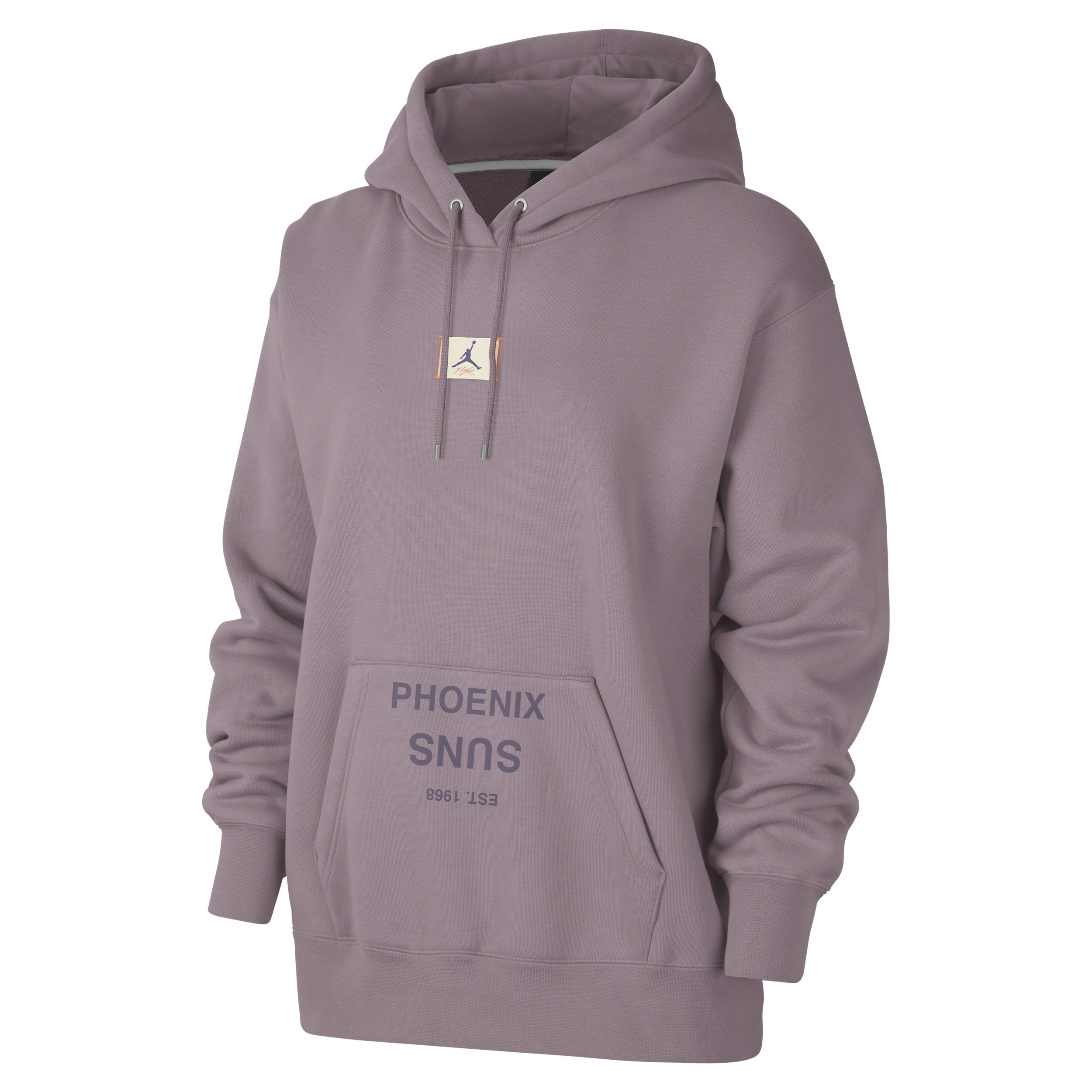 Shop Nike Women's Phoenix Suns Flight Fleece Jordan Nba Satin-lined Pullover Hoodie In Purple
