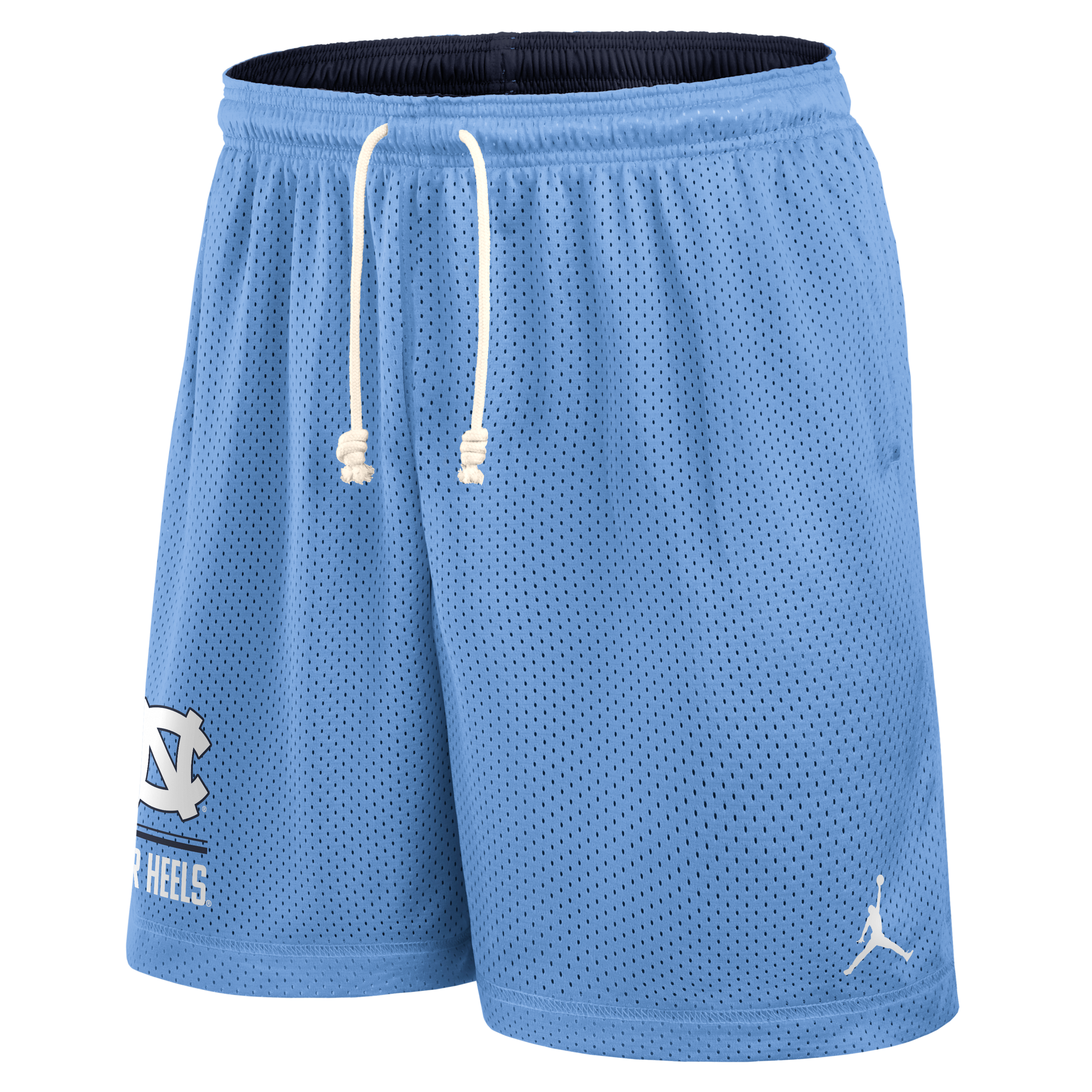 Jordan Men's Carolina Blue/Navy North Carolina Tar Heels Courtside Reversible Dri-fit Shorts - Carolina Blue, Navy