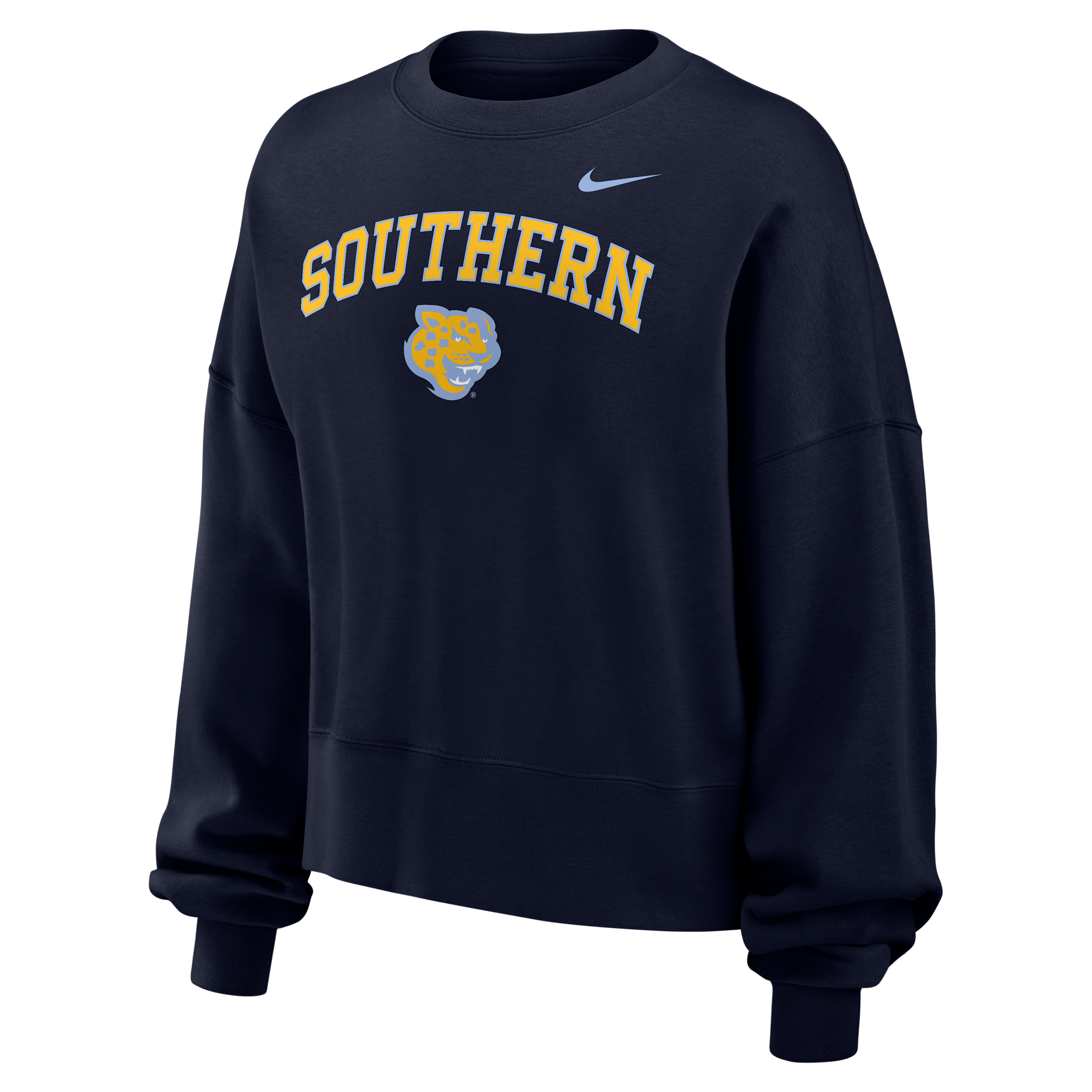 Nike Women's College (Southern University and A&M) Phoenix Fleece Crewneck Sweatshirt in Blue | W33302SUAM26-NVY