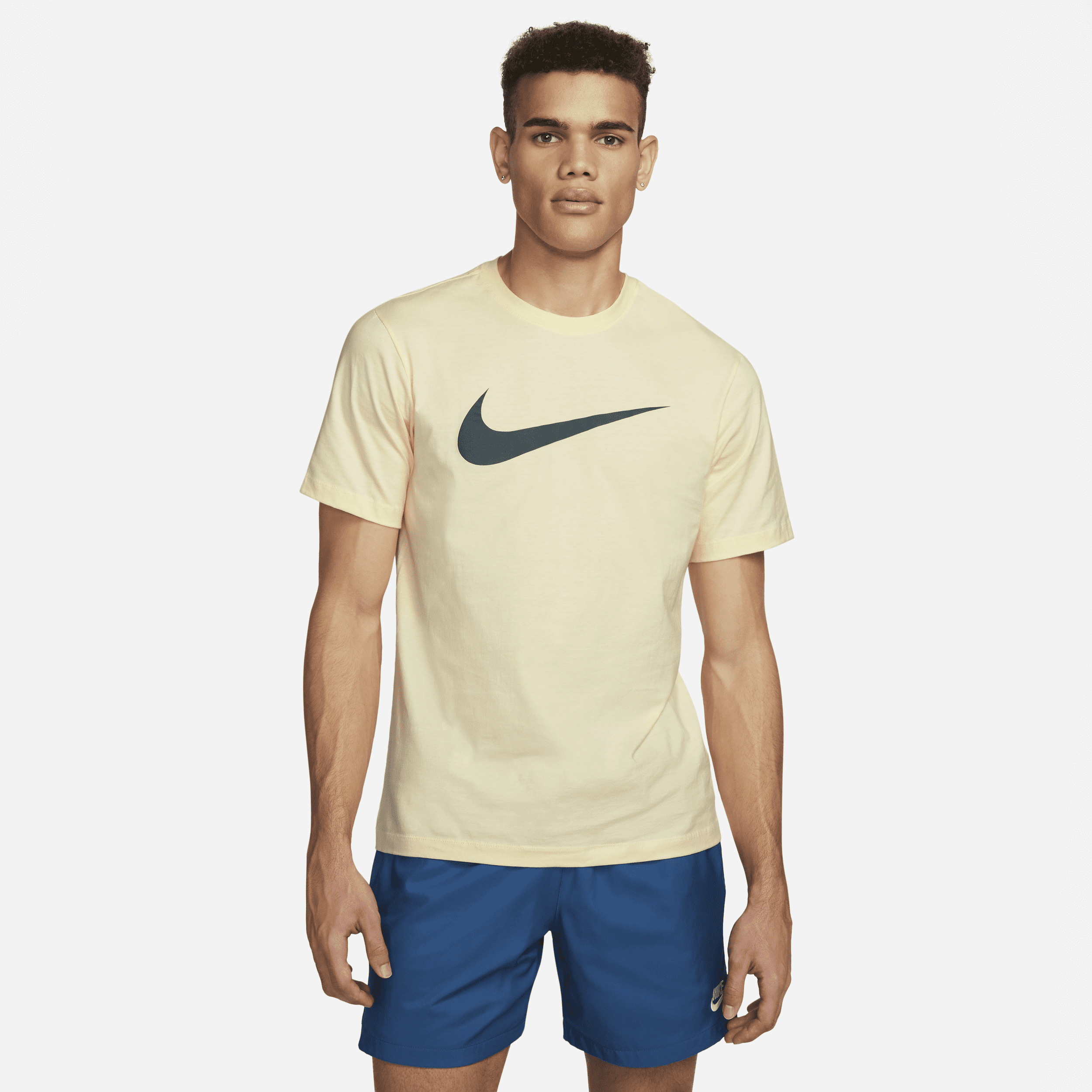 Nike Men's  Sportswear Swoosh T-shirt In Brown