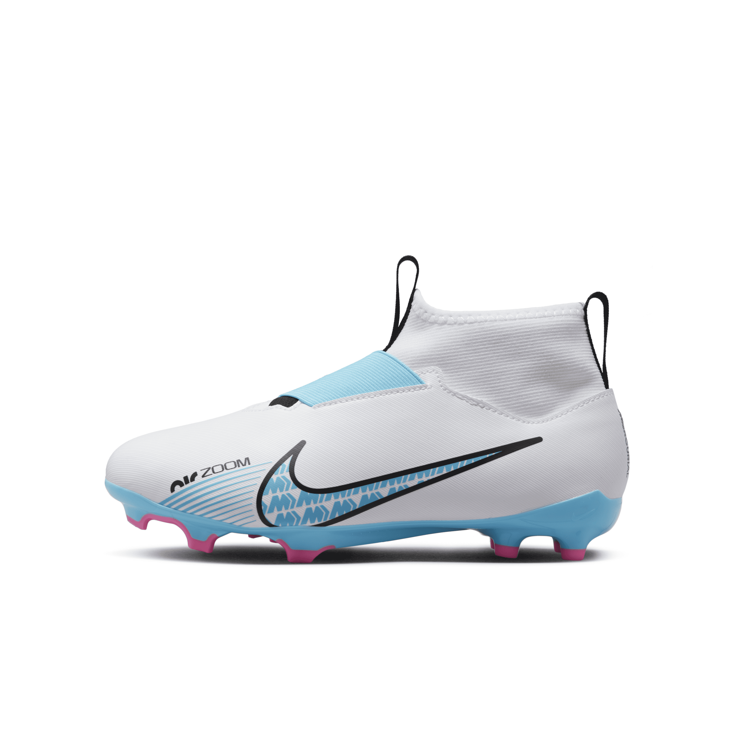Nike Babies' Jr. Mercurial Superfly 9 Academy Little/big Kids' Multi-ground High-top Soccer Cleats In White