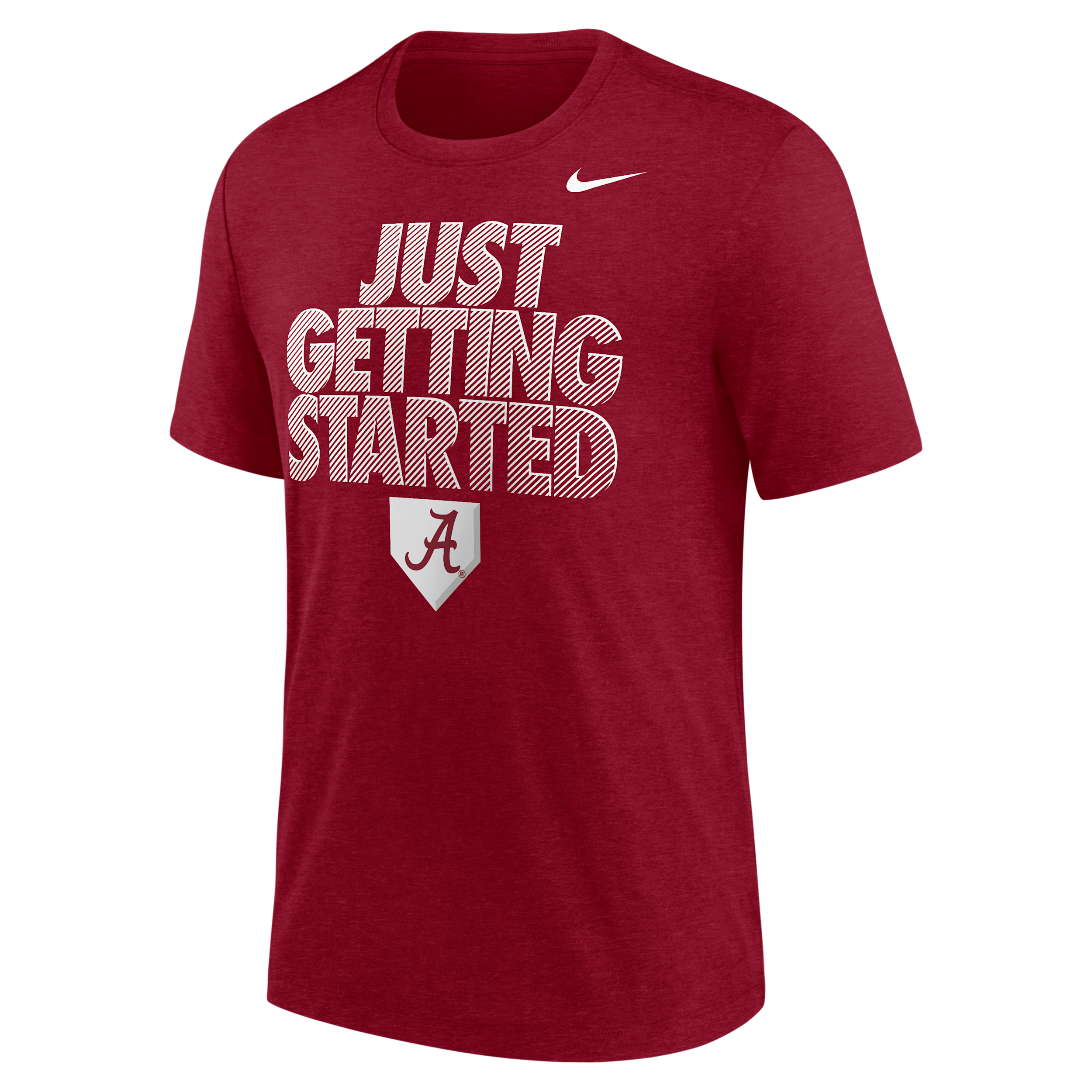 Nike Men's College (Alabama Crimson Tide) Short-Sleeve Baseball T-Shirt in Red | M21372P966BAMA-CRM