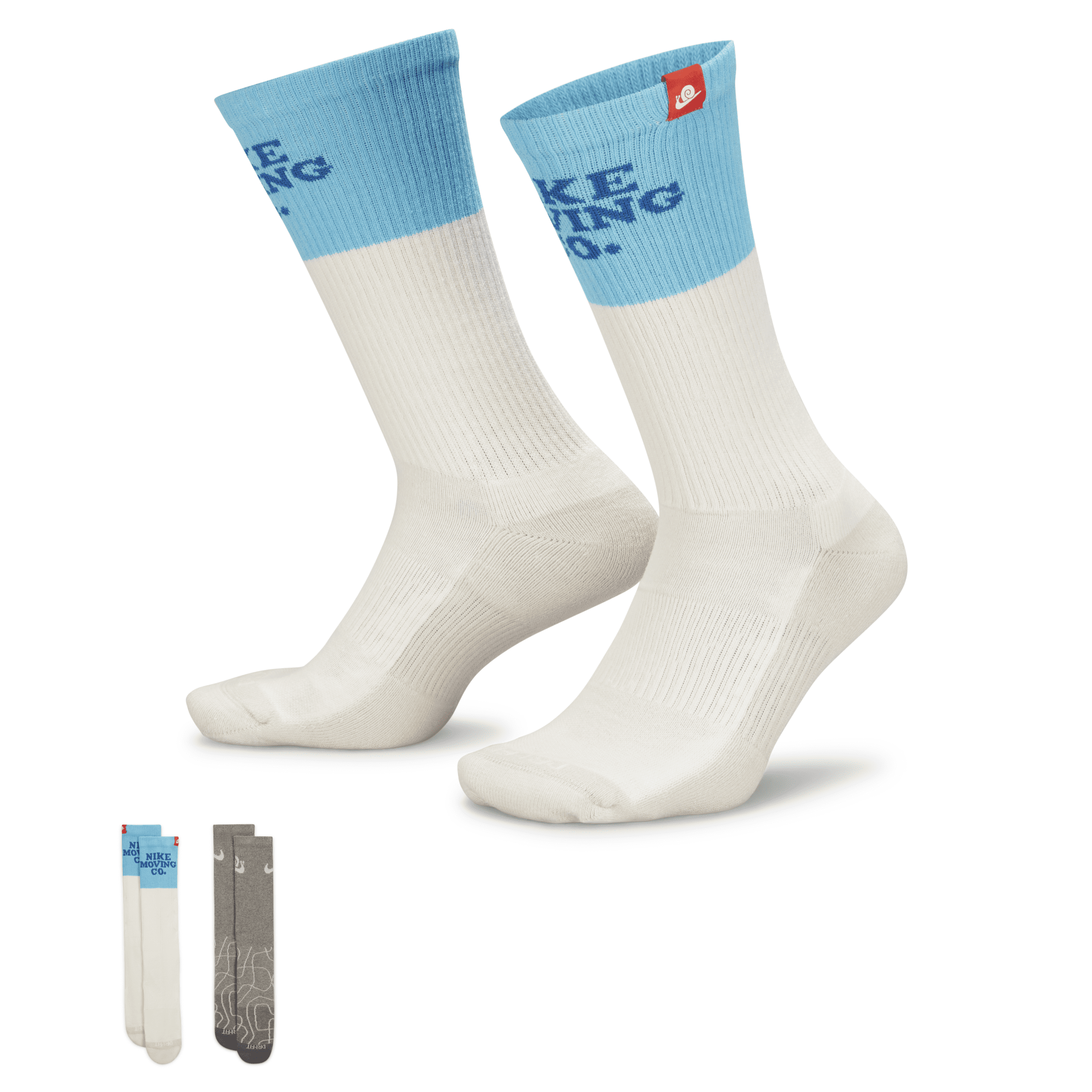 Nike Unisex Everyday Plus Cushioned Crew Socks (2 Pairs) In Multicolor