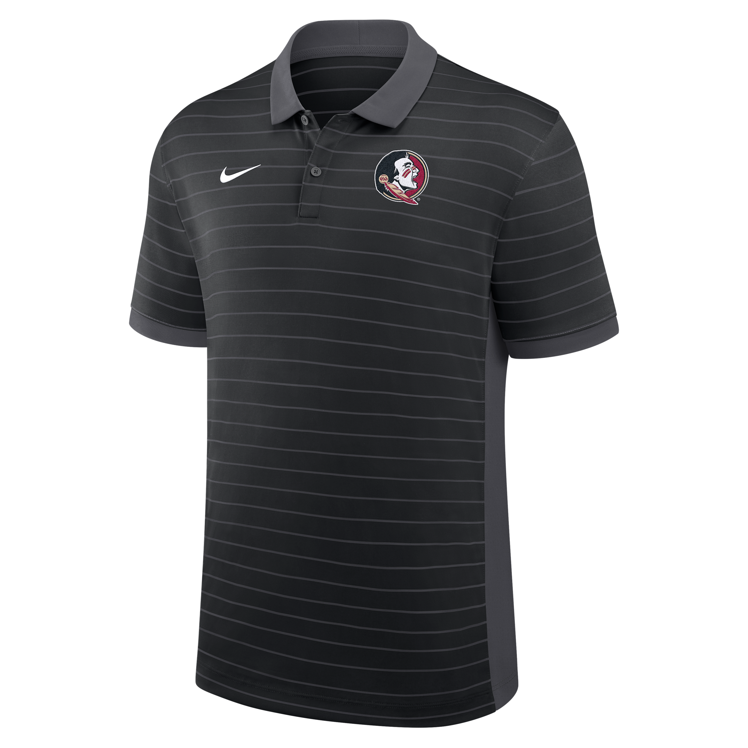 Nike Georgia Sideline Victory Stripe  Men's Dri-fit College Polo In Black