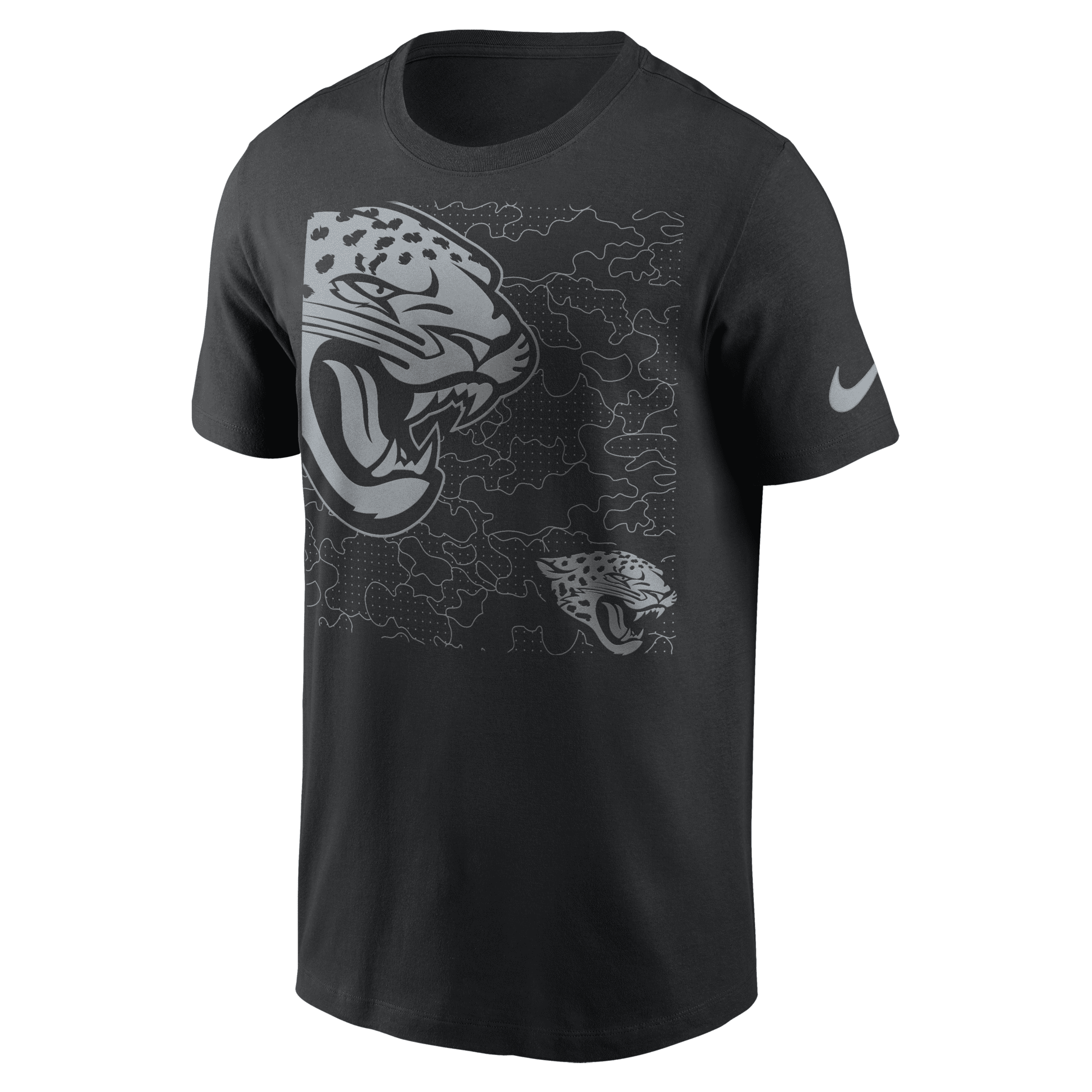 Nike Men's Rflctv Logo (nfl Jacksonville Jaguars) T-shirt In Black