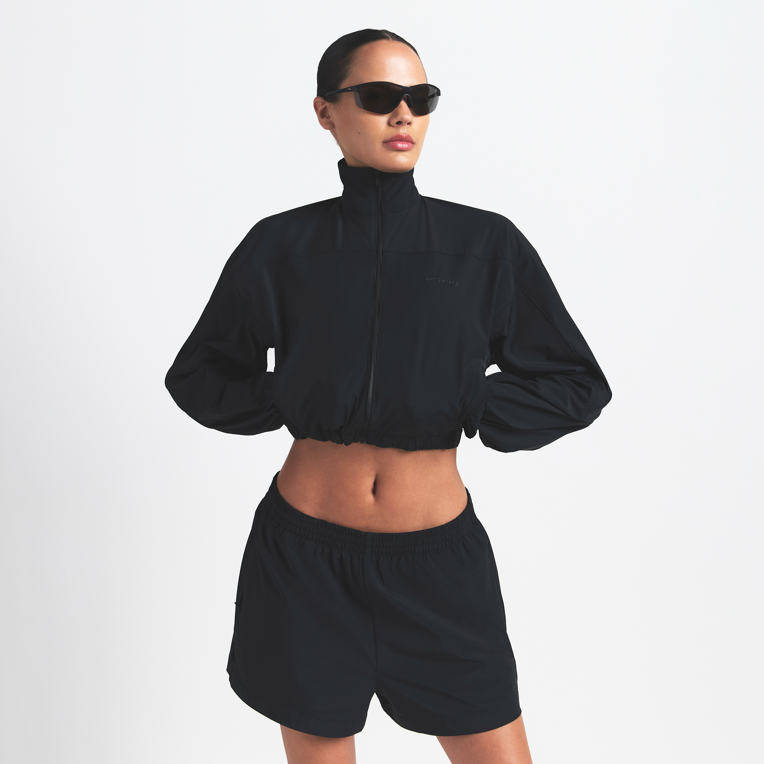 Nike Women's Skims Woven Nylon Crop Jacket In Black