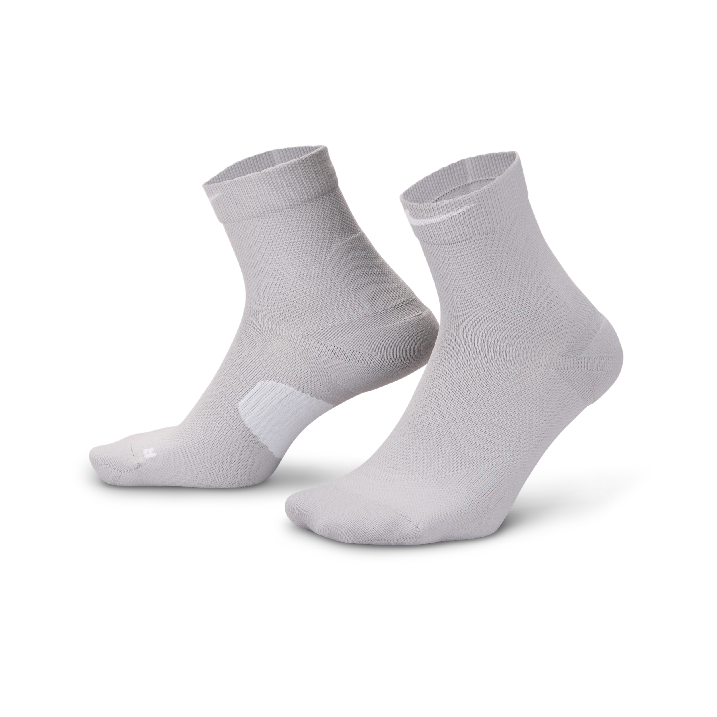 Nike Unisex Running Midweight Micro Crew Socks (1 Pair) In Gray