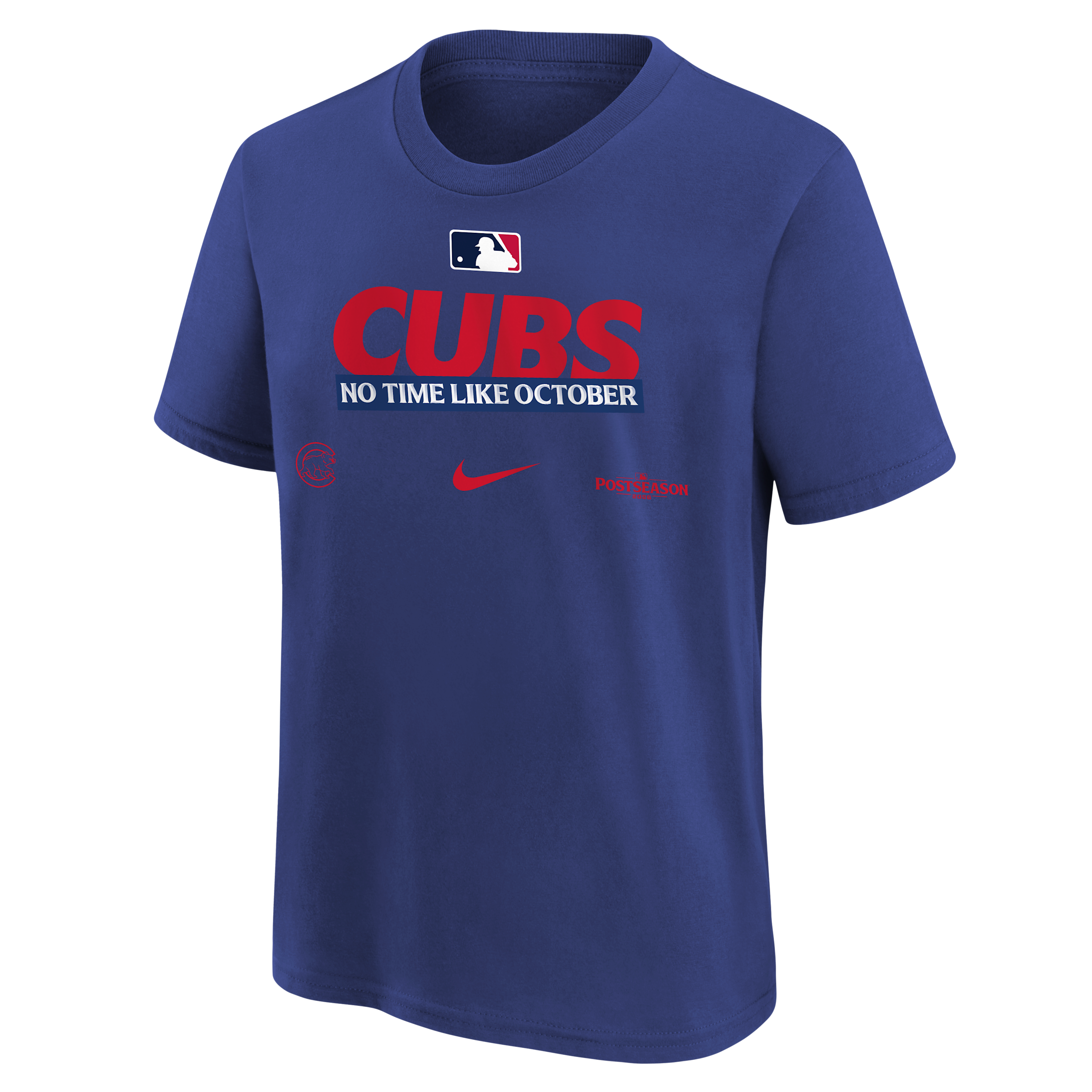Chicago Cubs 2026 Postseason Authentic Collection Big Kids' Nike MLB T-Shirt in Blue | 7NMWDER9CUB-NDJ