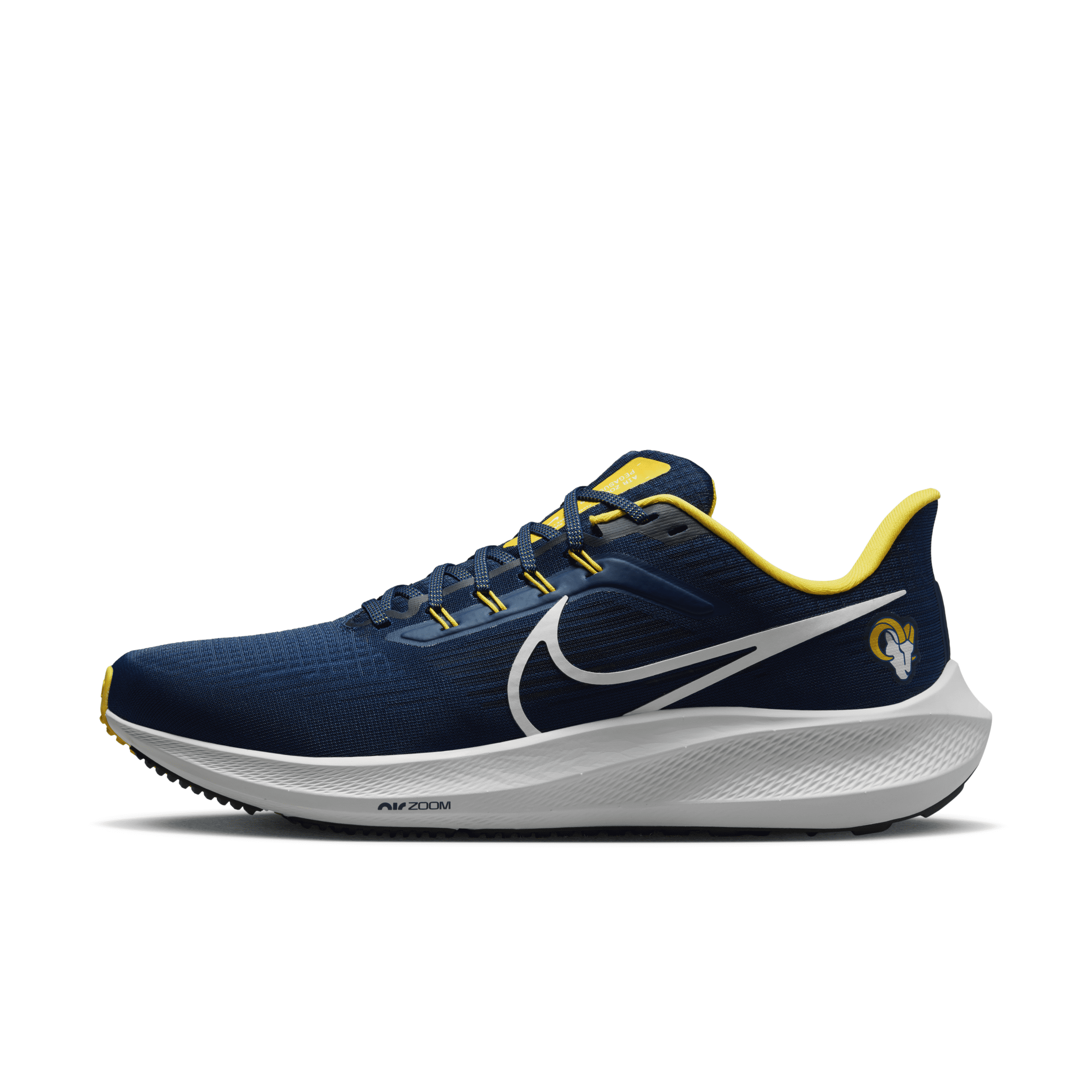 Nike Pegasus 39 (NFL Los Angeles Rams) Men's Road Running Shoes.