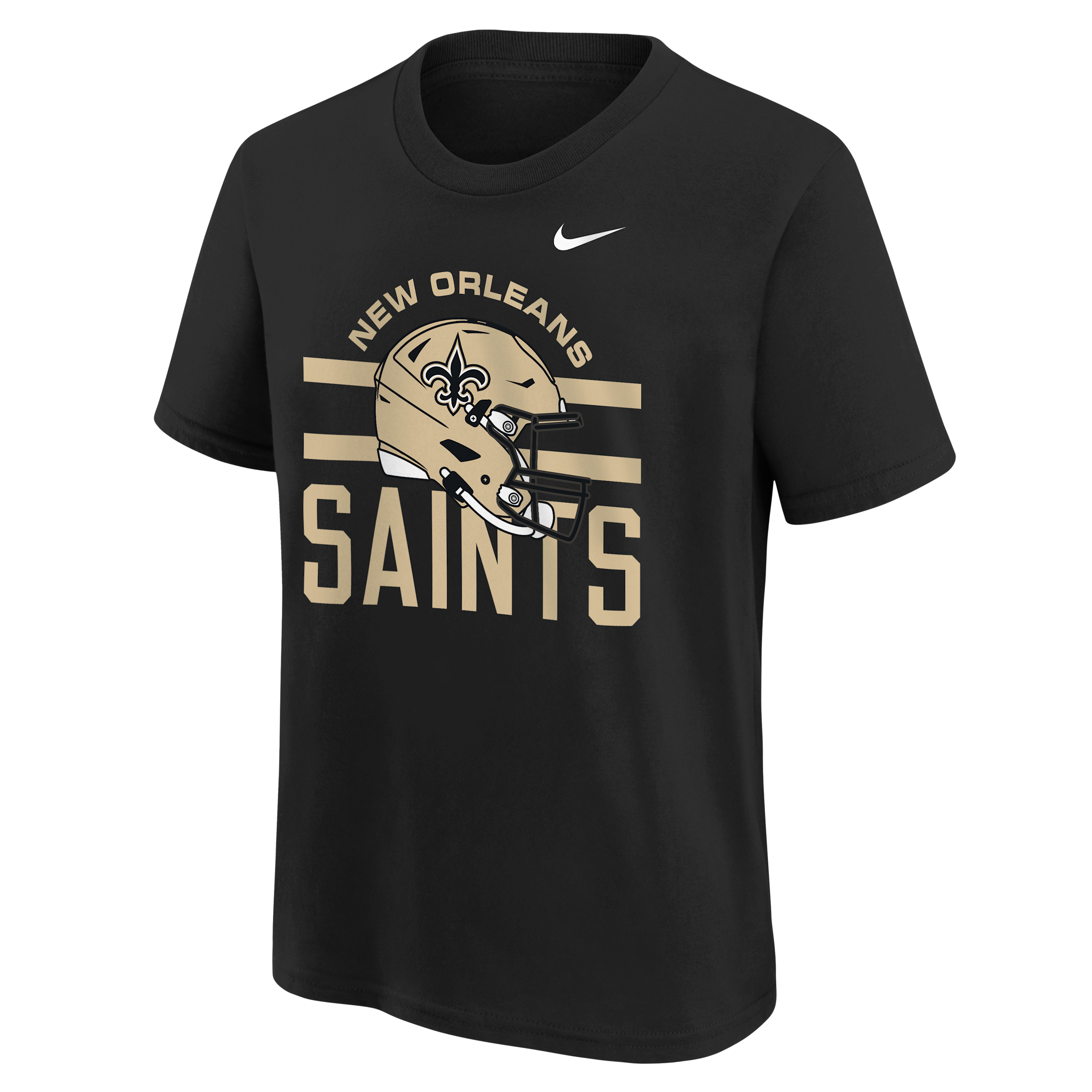 New Orleans Saints Essential Nike Men's NFL T-Shirt in Black | Z1B7NFQKSAI-NAW