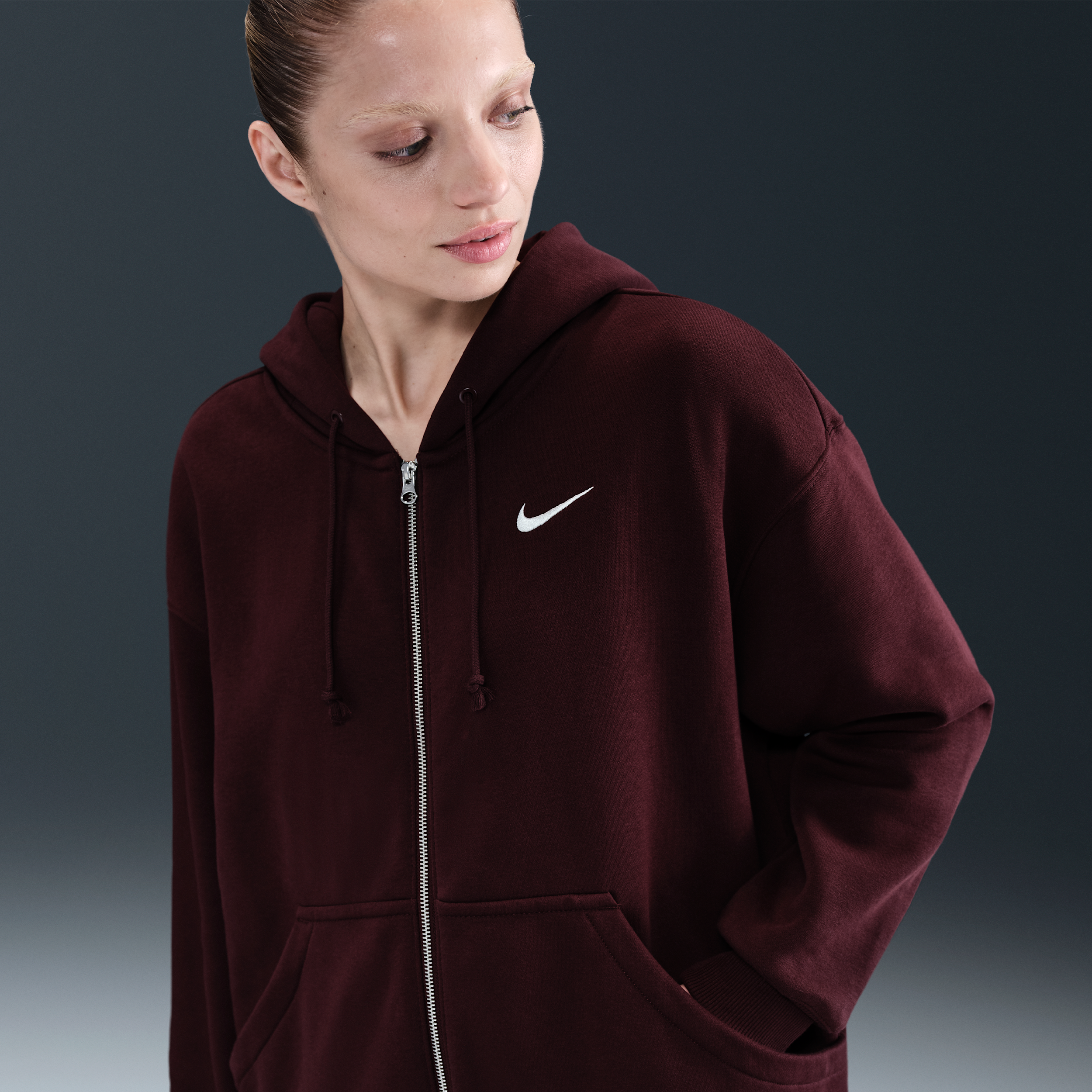 Nike Women's Sportswear Phoenix Fleece Oversized Full-zip Hoodie