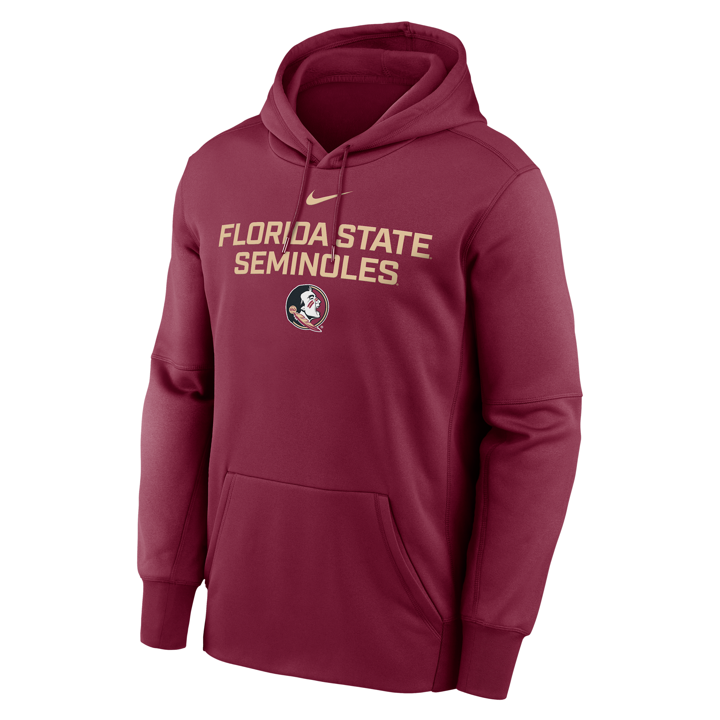 Nike Men's Florida State Team Stacked Menâs  Therma College Pullover Hoodie In Multi