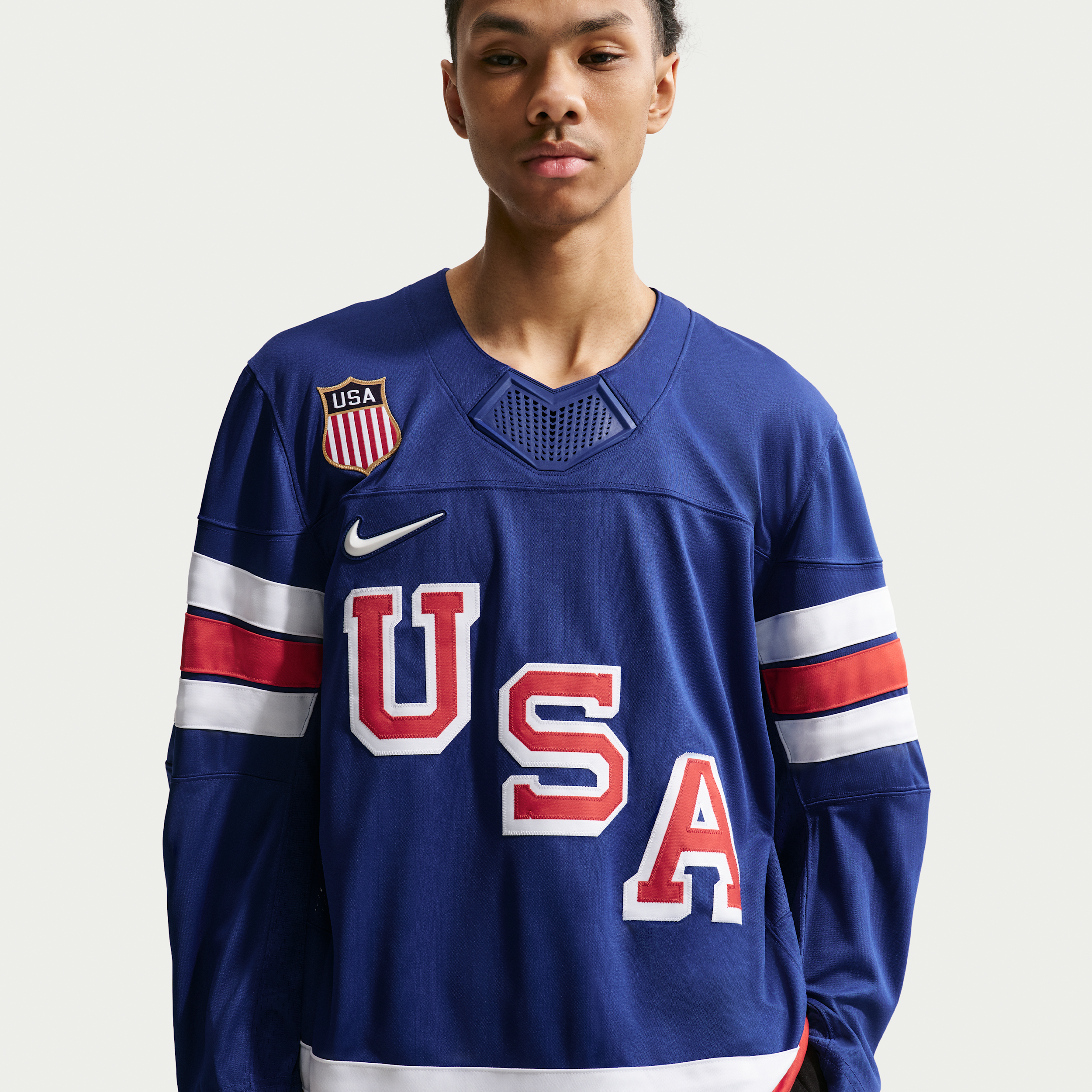 Nike Adult Team USA 2026 Replica Blue Hockey Jersey, Men's, Small