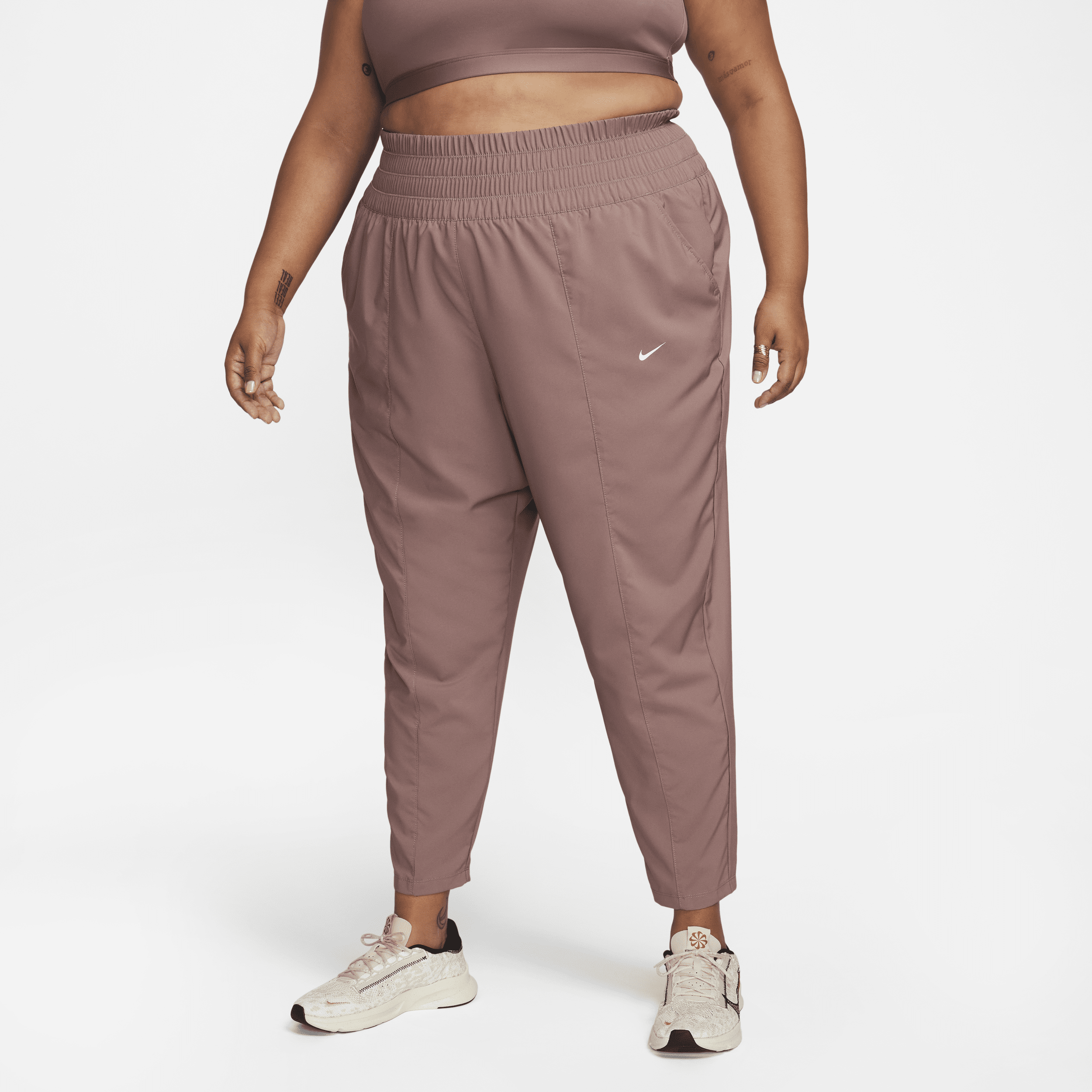Nike Women's Dri-fit One Ultra High-waisted Pants (plus Size) In Purple