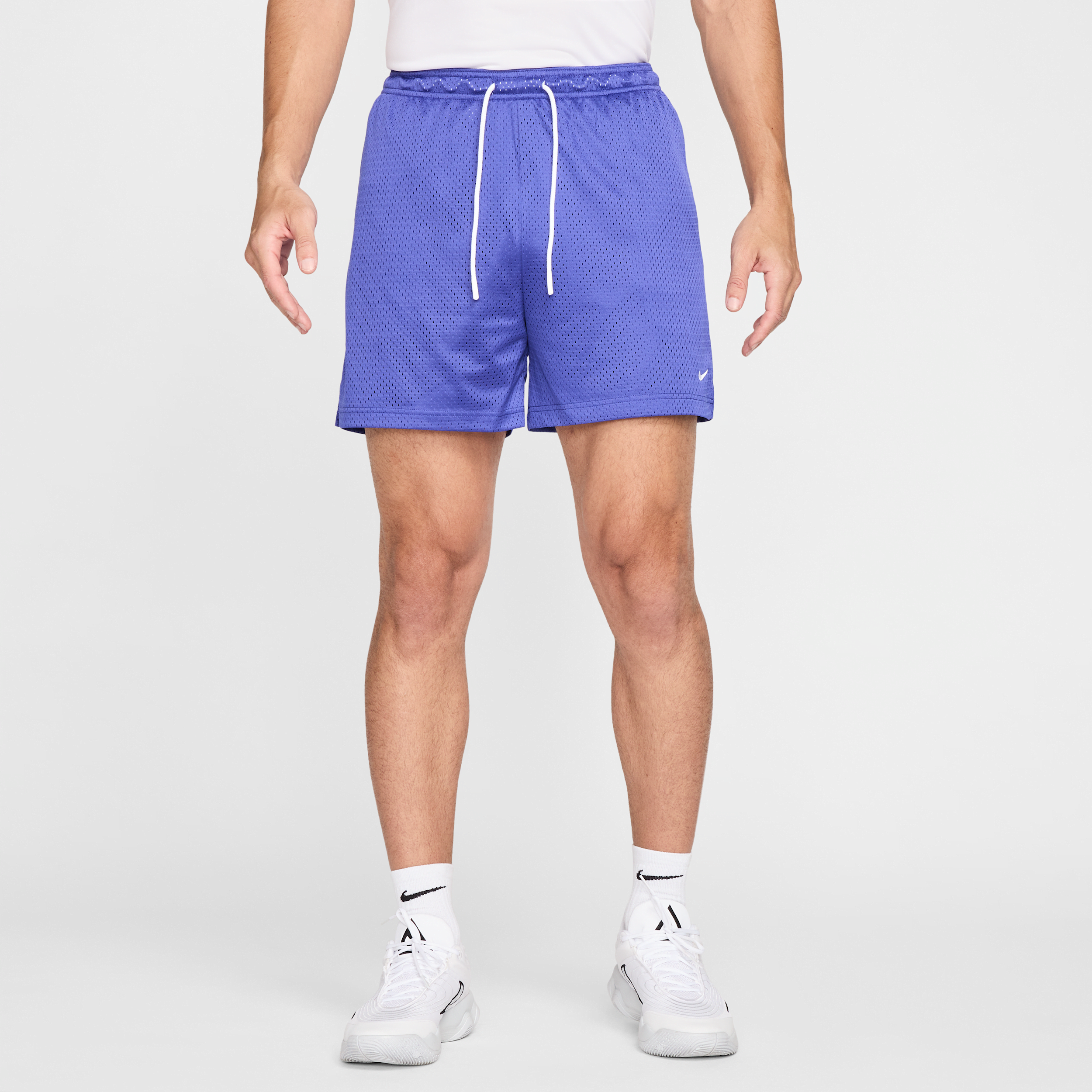 Nike Men's Dri-fit 5" Mesh Basketball Shorts In Purple