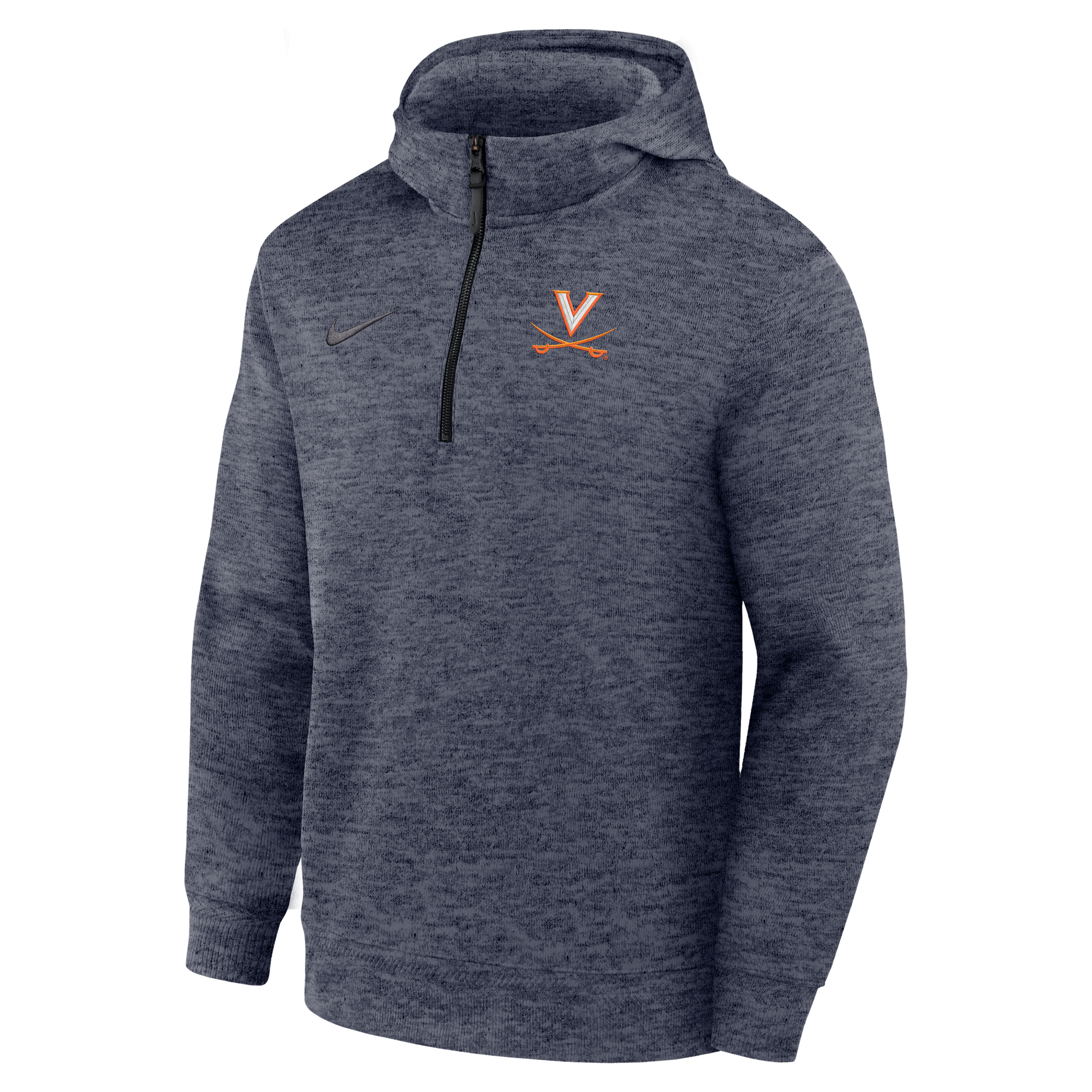 Virginia Coaches Premium Nike Men's Dri-FIT College 1/4-Zip Hoodie in Blue | IV8396-421
