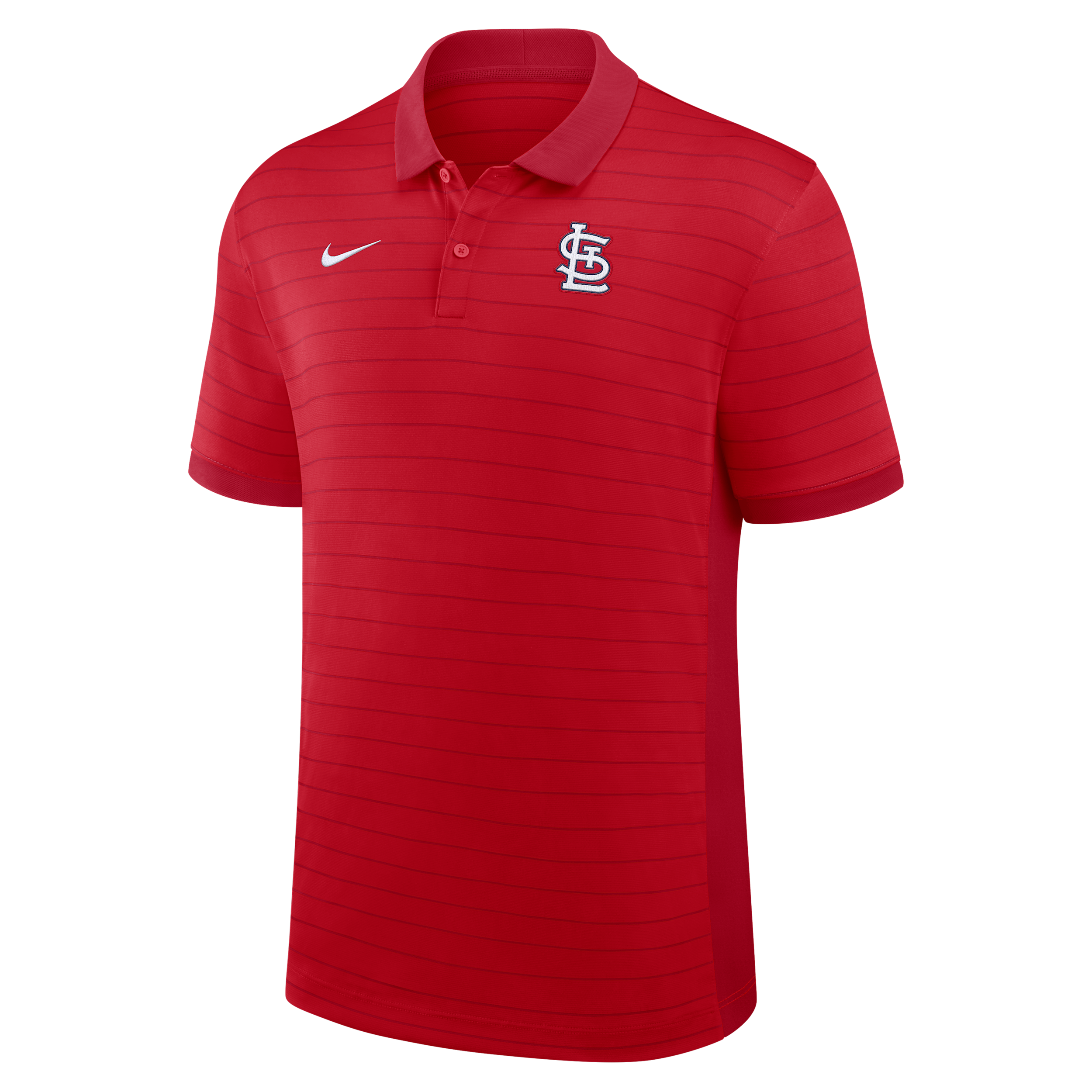 St. Louis Cardinals Authentic Collection Striped Victory Nike Men's Dri-FIT MLB Polo in Red | 03BG0GJ3SCN-P81