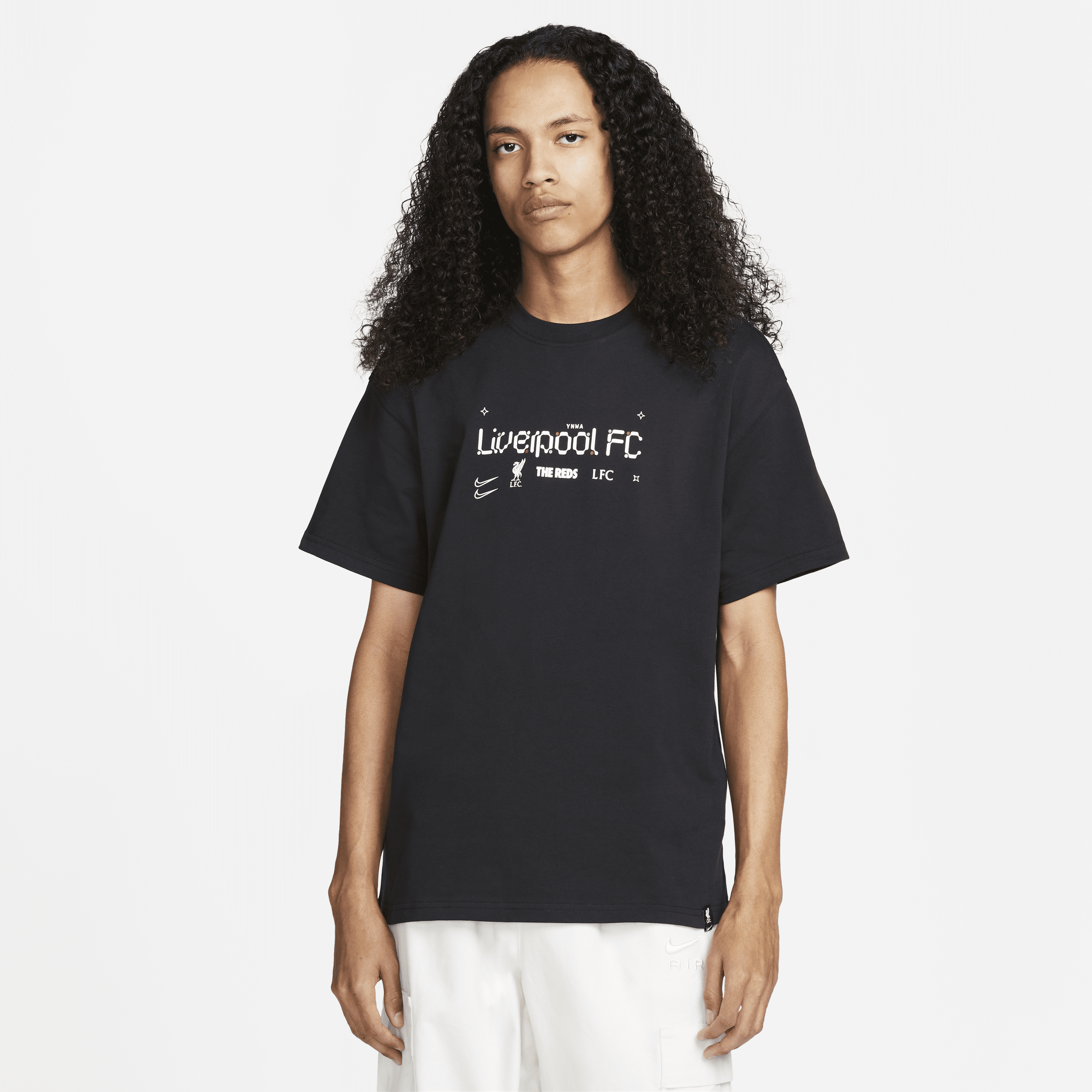 Shop Nike Liverpool Air Traffic  Men's Soccer T-shirt In Black