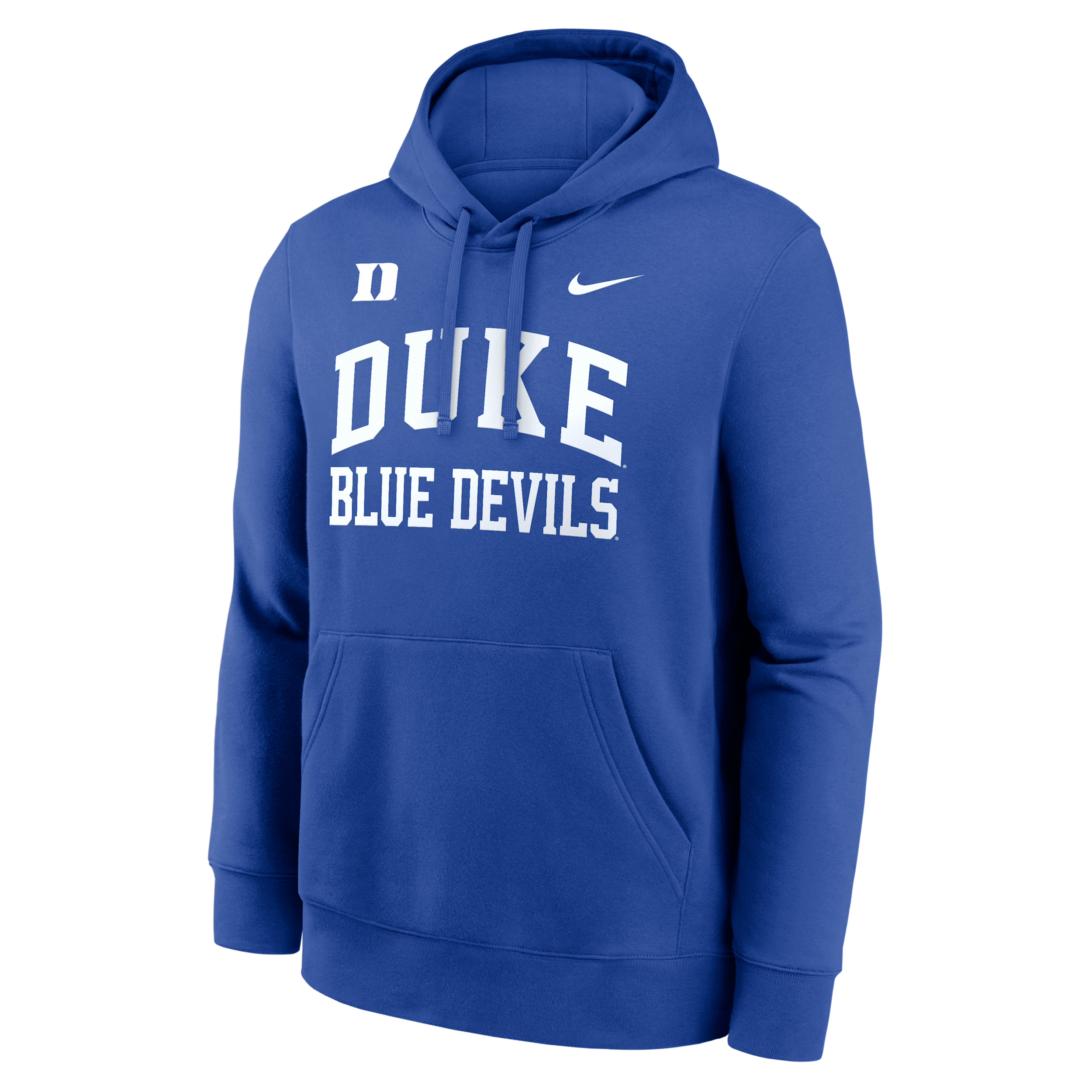 Nike Men's Royal Duke Blue Devils Primetime Arched Club Fleece Pullover Hoodie - Royal