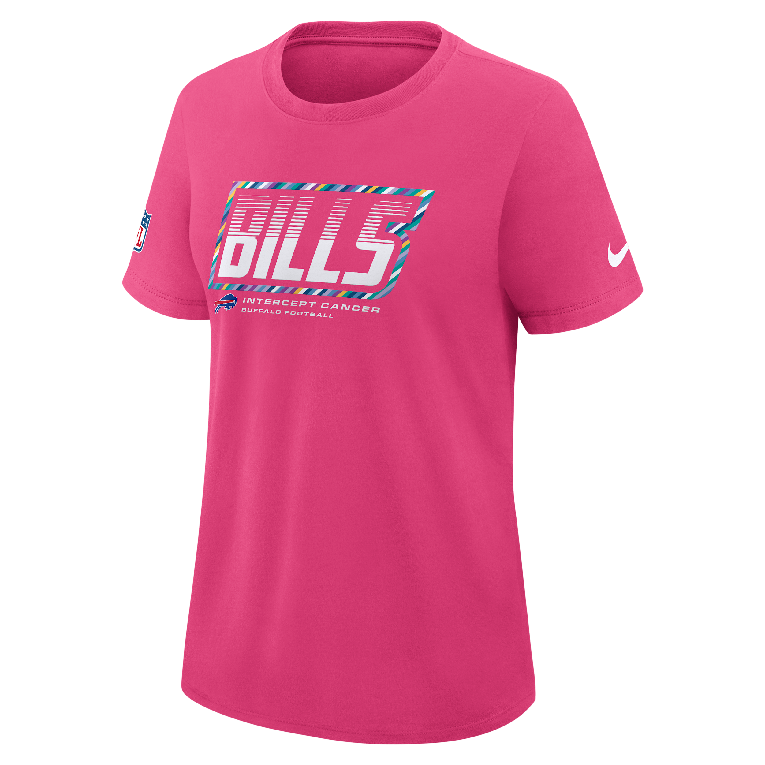 Nike Women's Pink Buffalo Bills 2026 Nfl Crucial Catch Tri-Blend Dri-fit T-Shirt - Pink