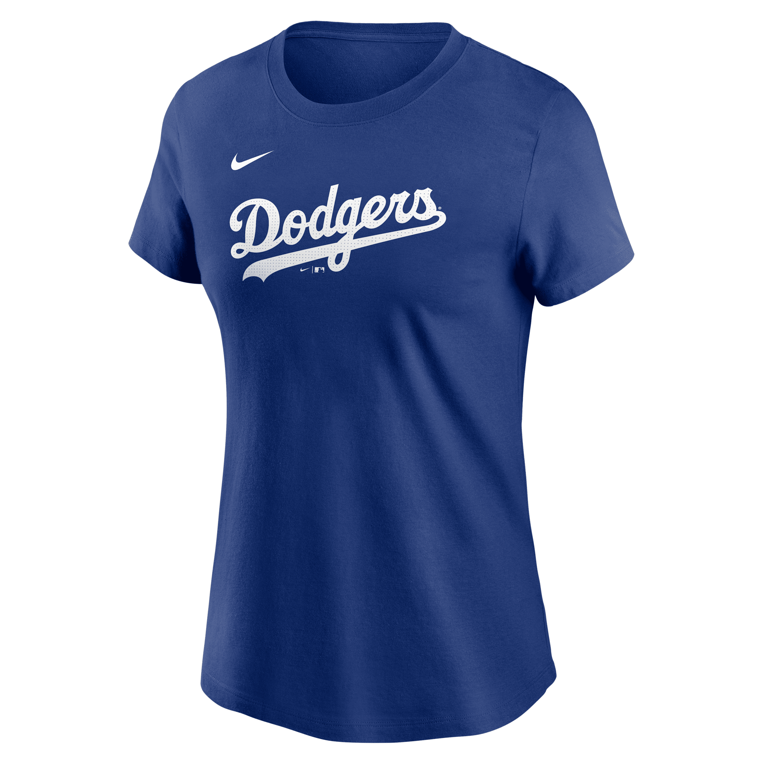 Nike Royal Los Angeles Dodgers Wordmark T-shirt In Blue
