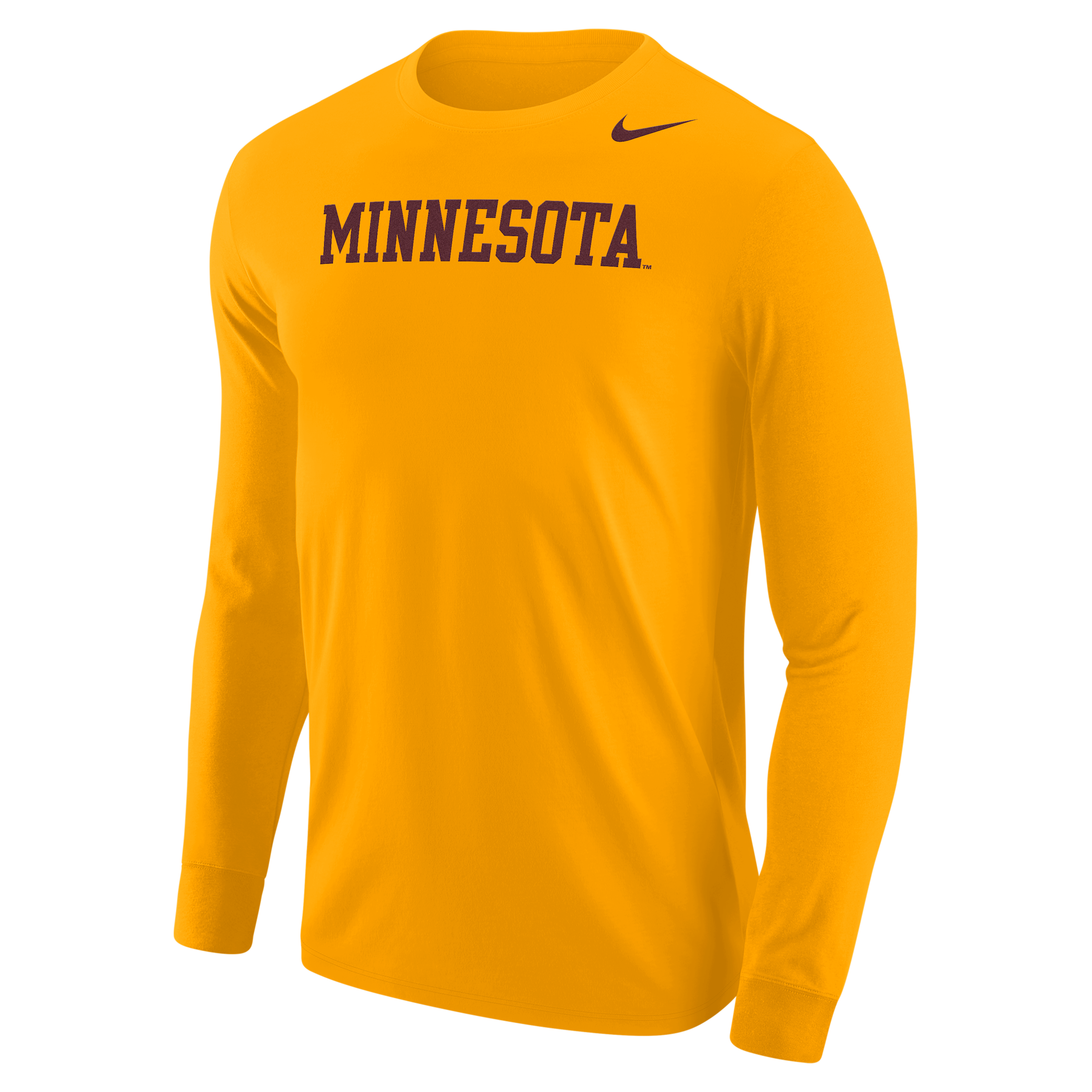 Minnesota Golden Gophers Nike Men's Football Long-Sleeve T-Shirt in Yellow | M12333P397MINN-GLD