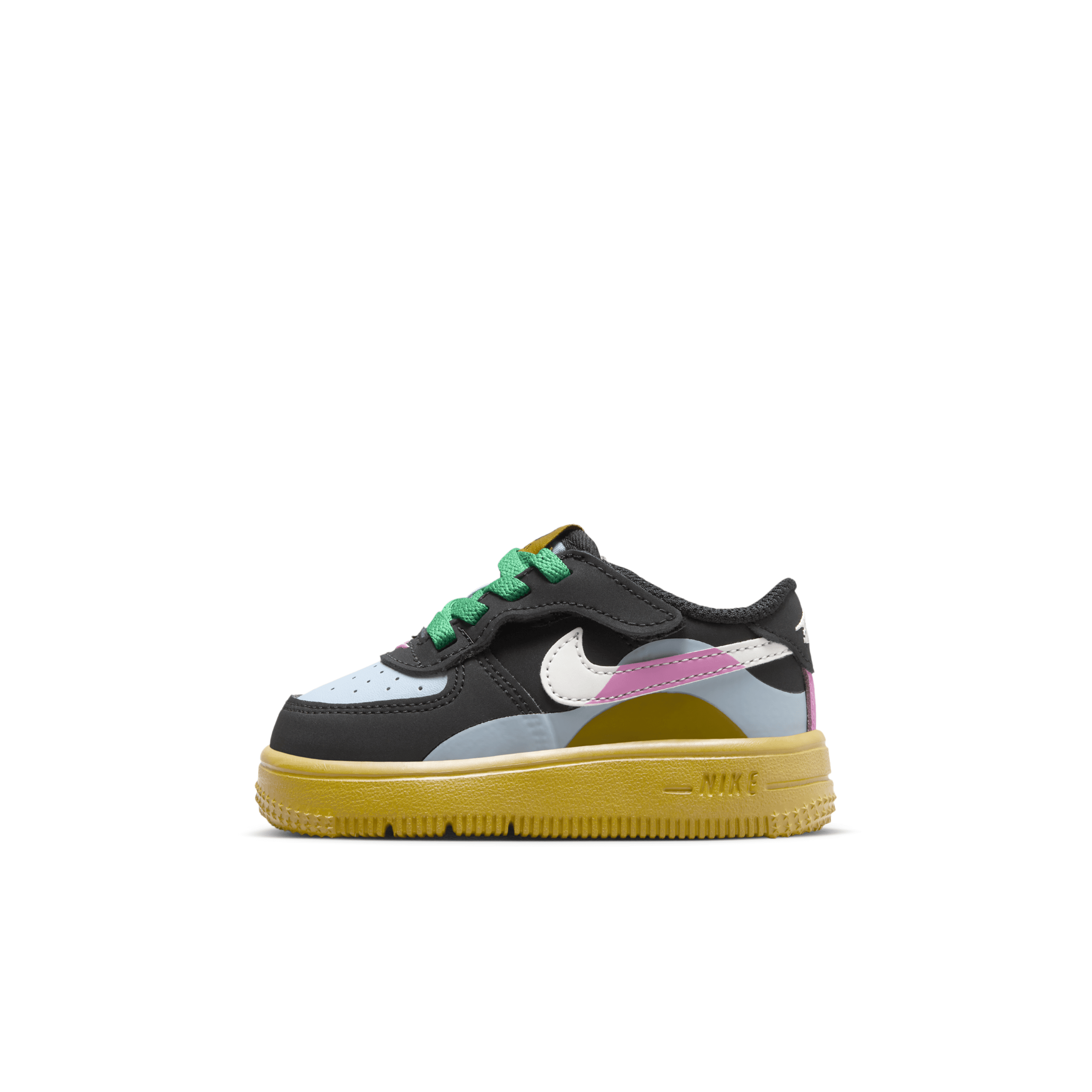 Nike Force 1 Low Lv8 2 Easyon Baby/toddler Shoes In Black