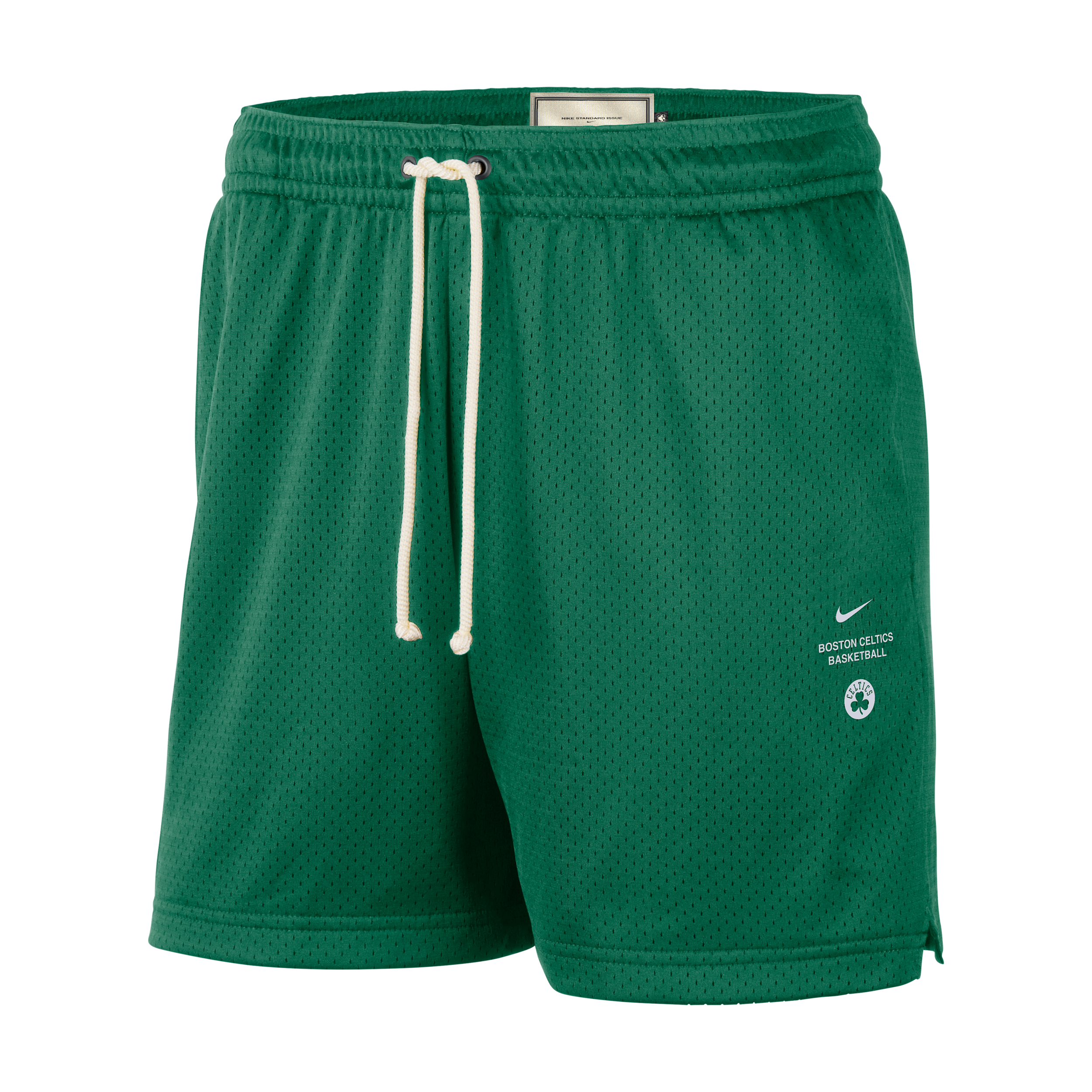 Nike Men's Boston Celtics Standard Issue Dri-FIT 5" Basketball Mesh Shorts in Green | IQ2441-312
