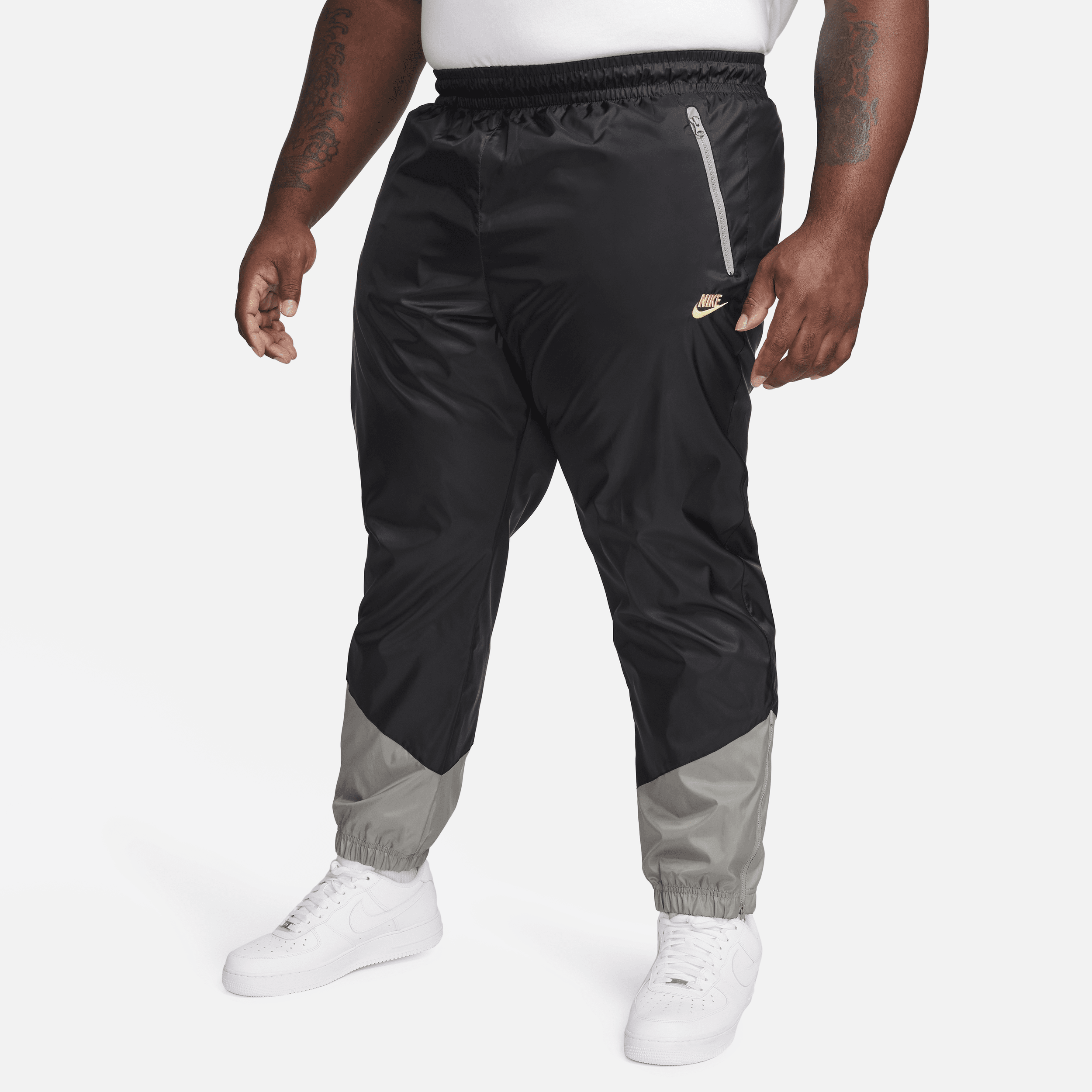 Shop Nike Men's Windrunner Woven Lined Pants In Black