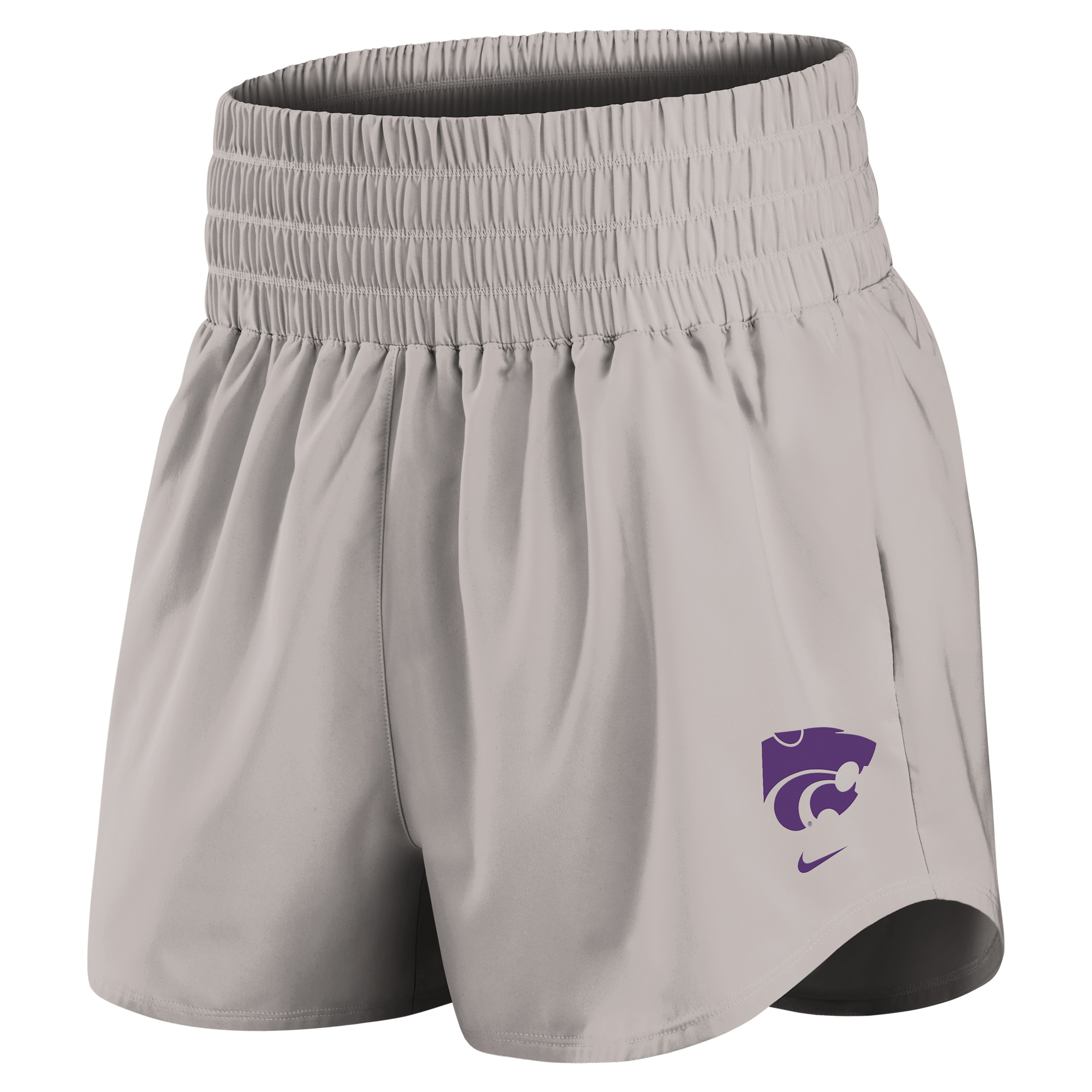 Kansas State Primary Logo One Nike Women's Dri-FIT College Shorts in Grey | IM0052-014