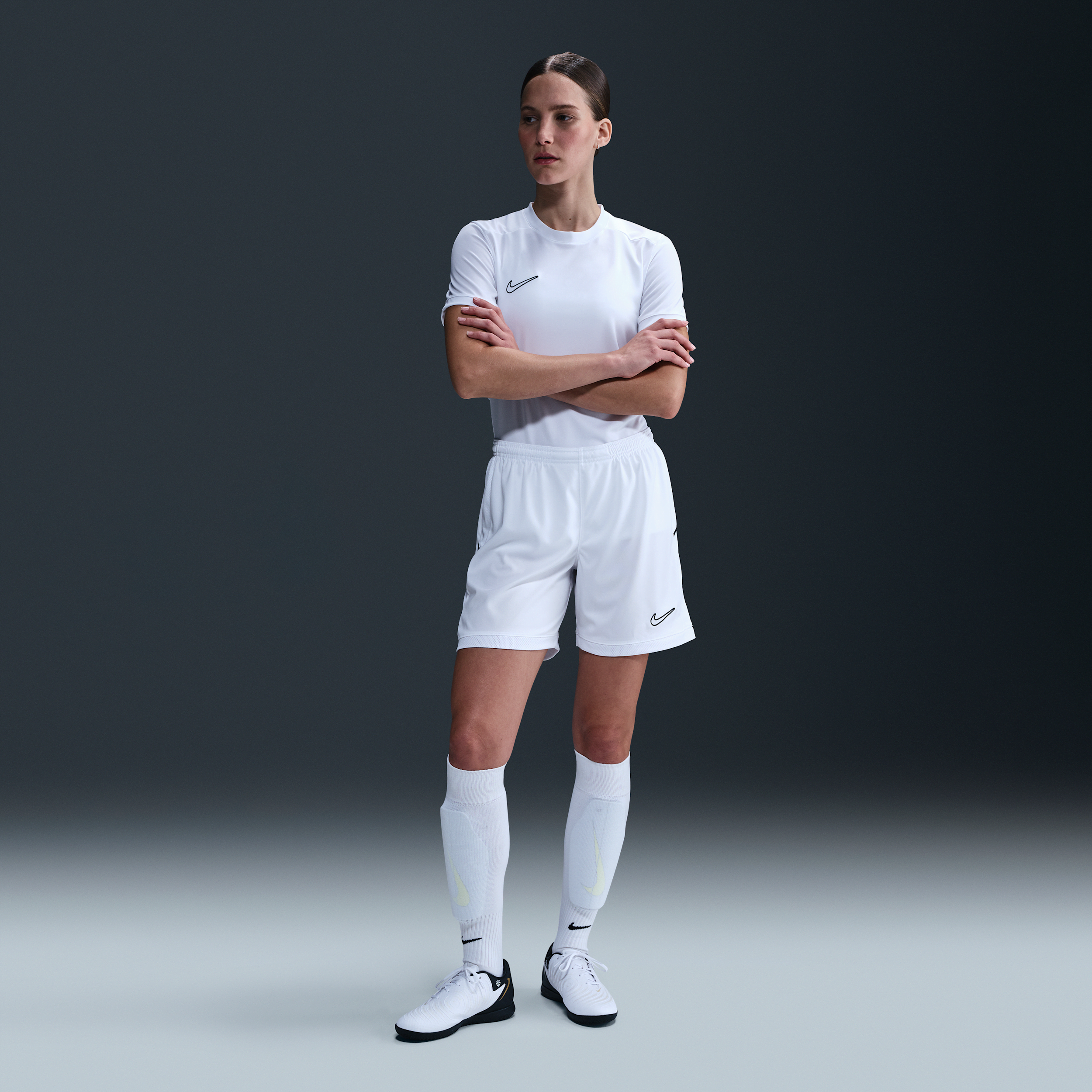 Nike Women's Academy Dri-fit Soccer Shorts In White
