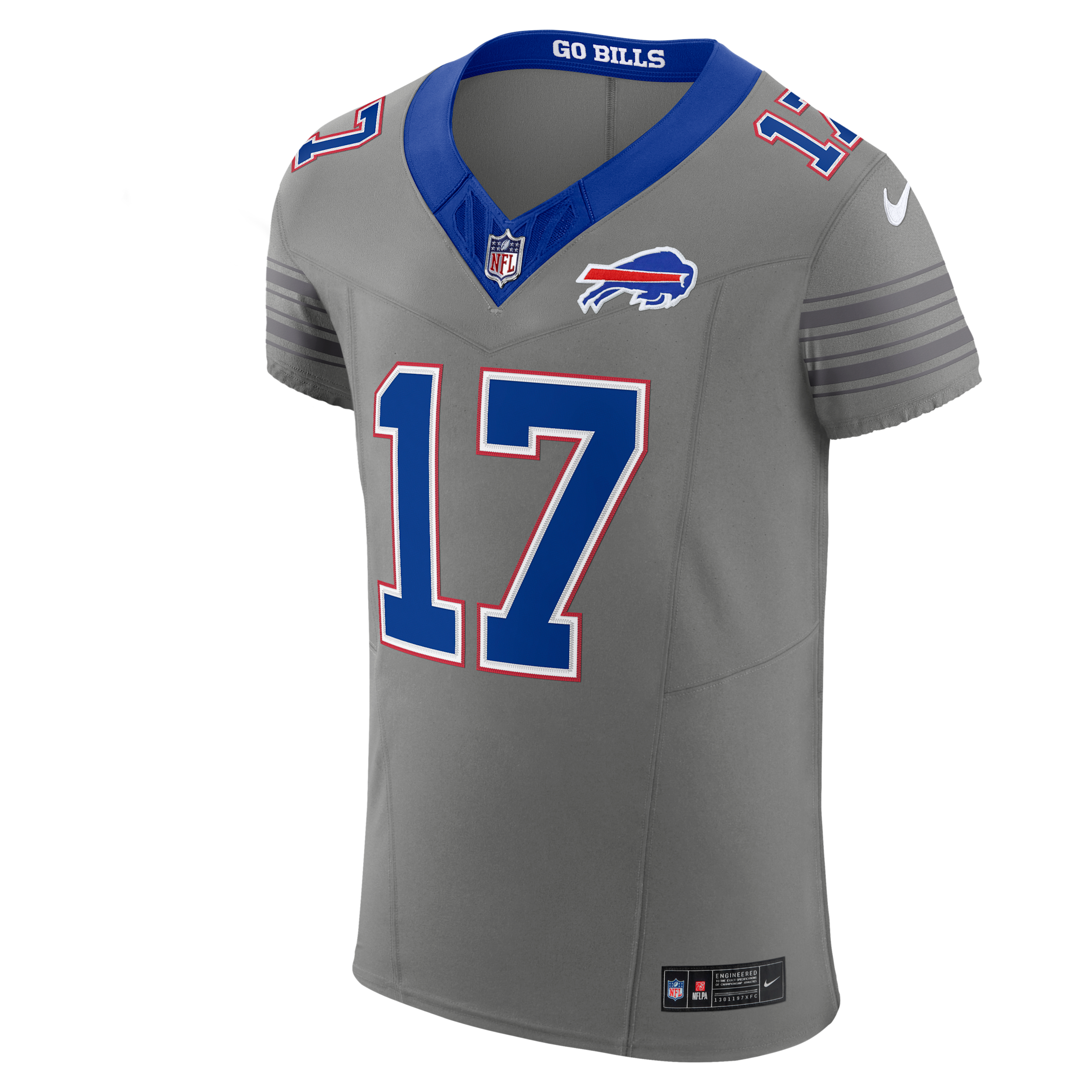 Nike Men's Josh Allen Gray Buffalo Bills Nickel City Vapor F.u.s.e. Elite Jersey - Gray