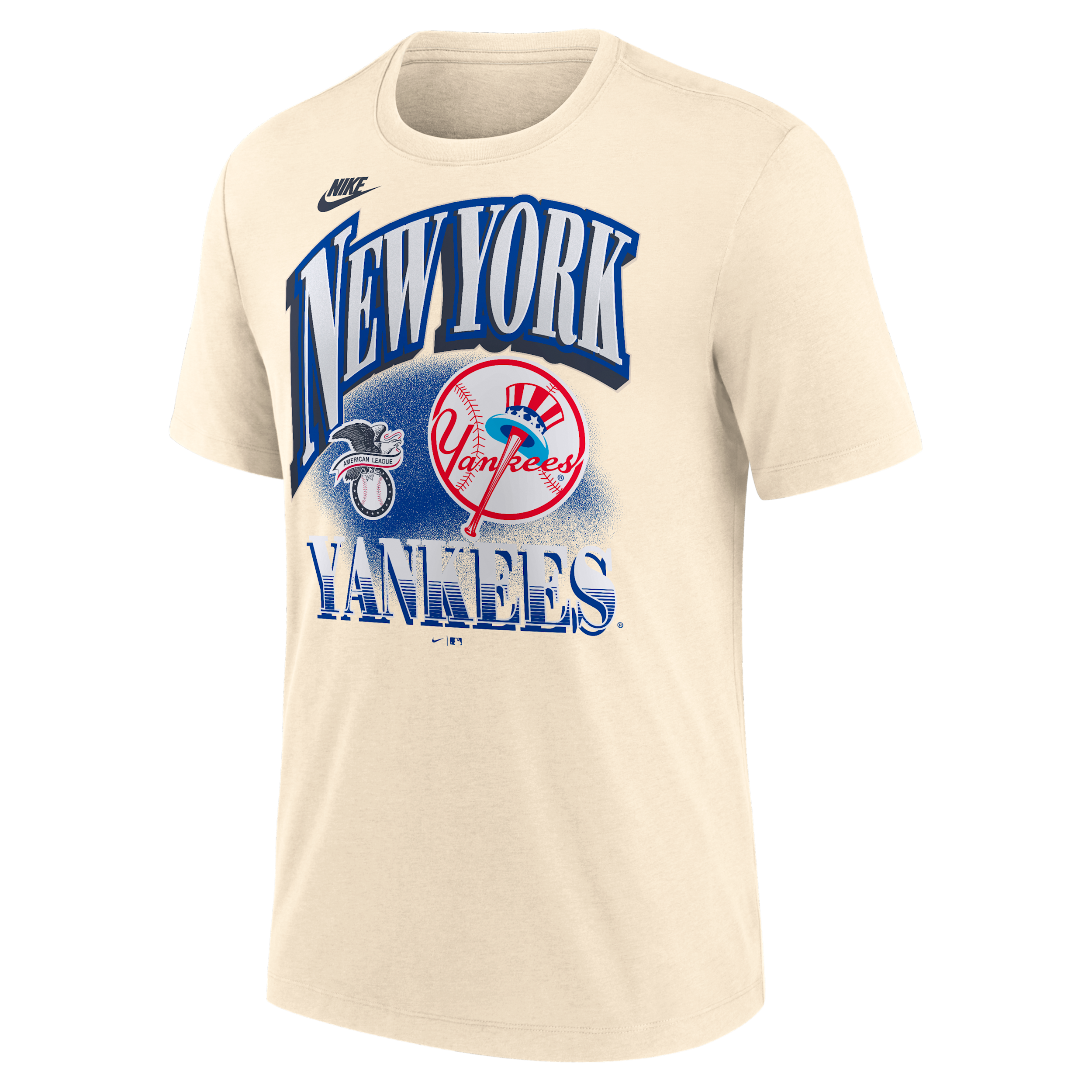 New York Yankees Vintage Nike Men's MLB T-Shirt in Brown | NJFD15AN27-5R4