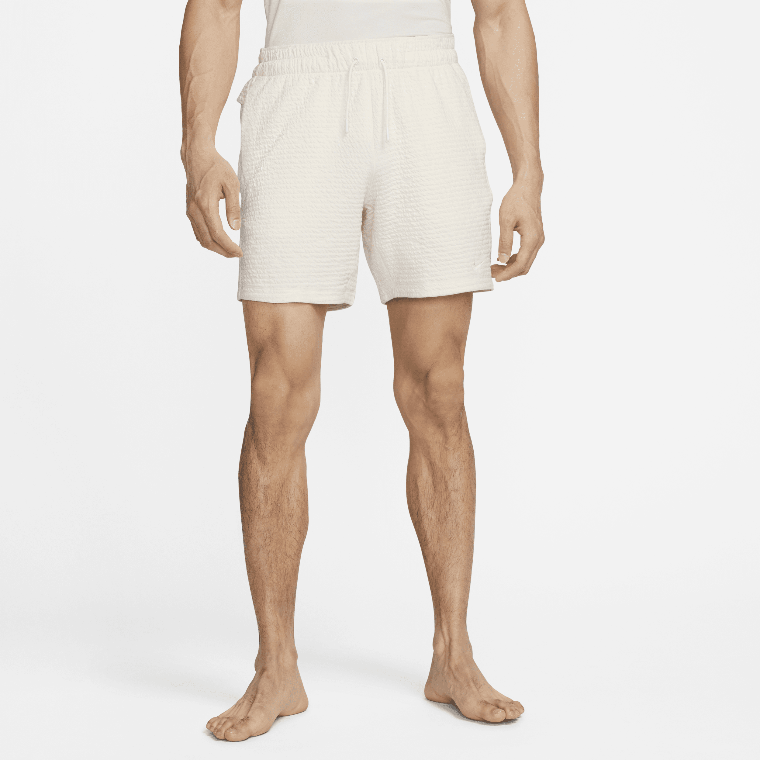 Nike Men's  Yoga Dri-fit 7" Unlined Shorts In White